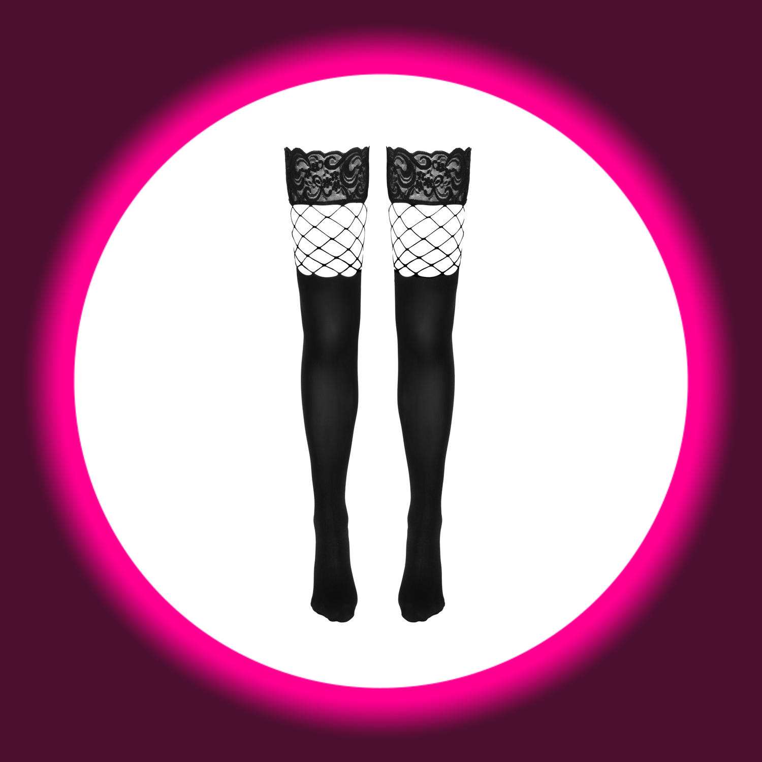 COTELLI LEGWEAR | HALTERLOSE STOCKINGS 2-IN-1-LOOK