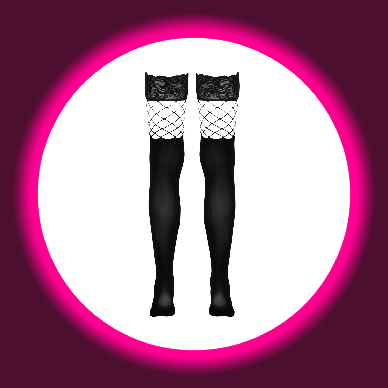 COTELLI LEGWEAR | HALTERLOSE STOCKINGS 2-IN-1-LOOK