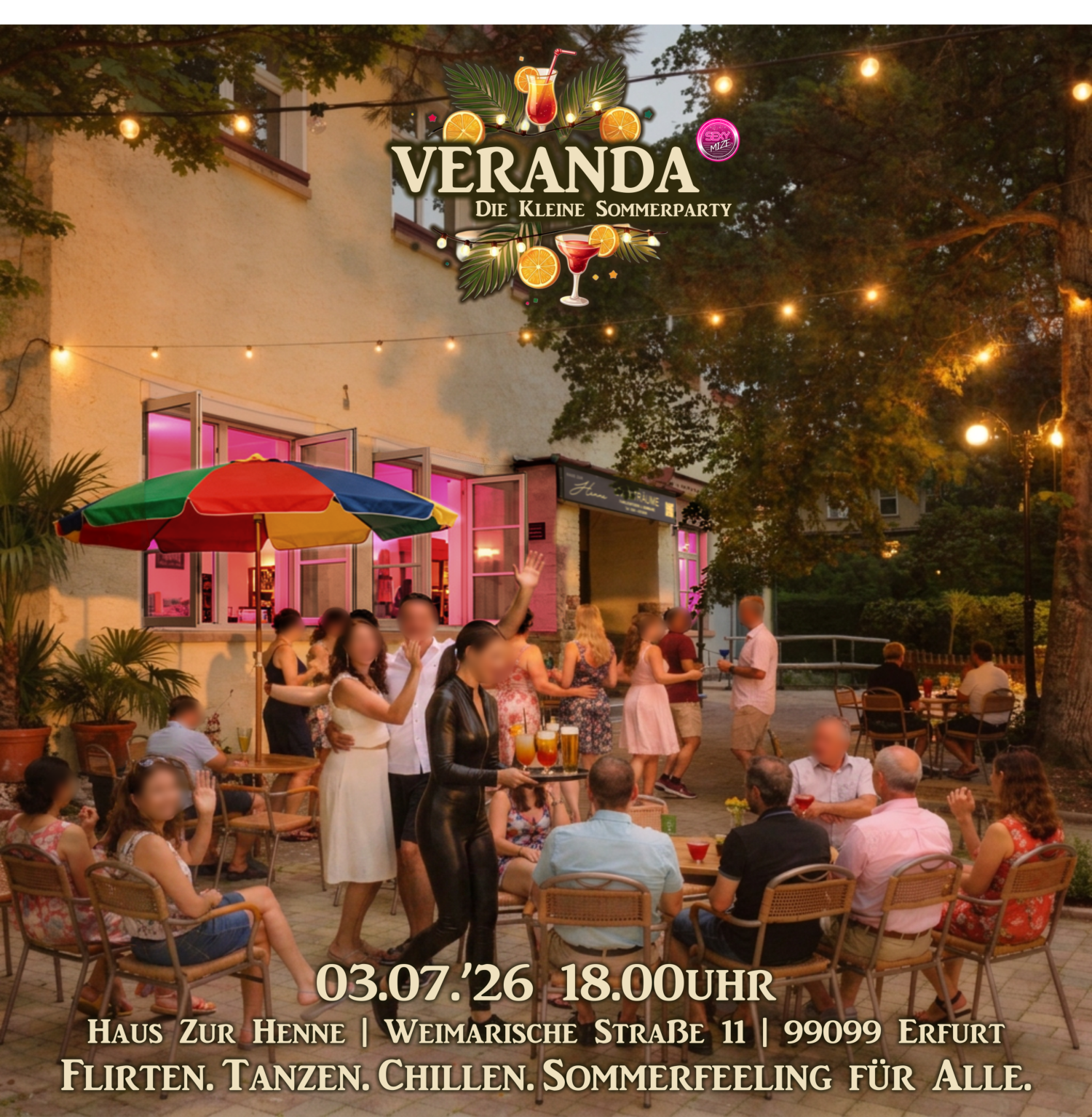 Eintrittskarten VERANDA Sommerparty 03.07.2026 Erfurt