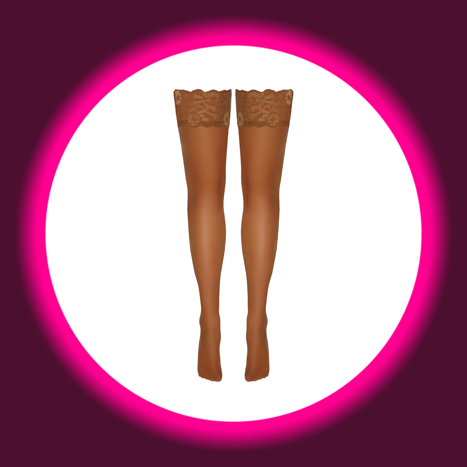 COTELLI LEGWEAR | HALTERLOSE STOCKINGS BEIGE