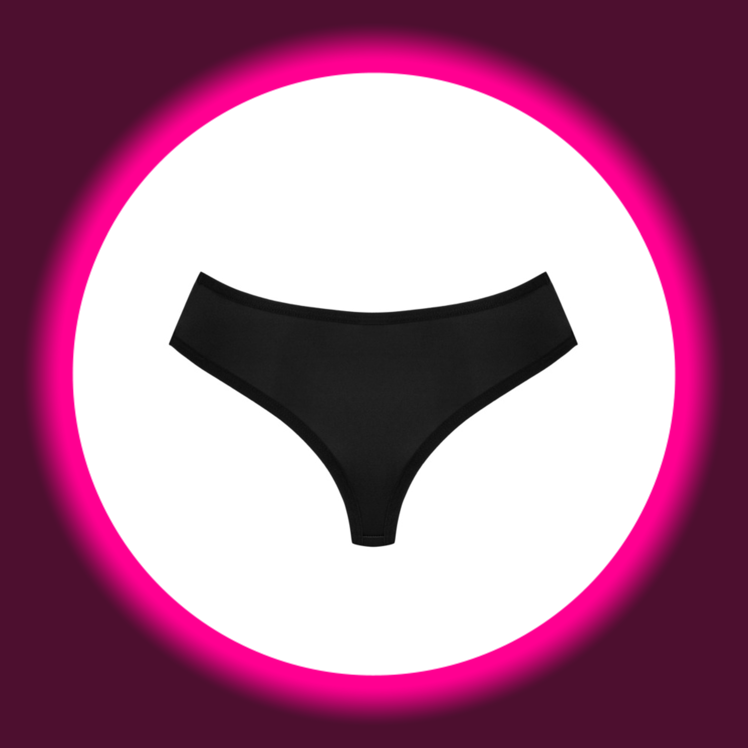 Rückansicht schwarze Panties Tüll von Obsessive