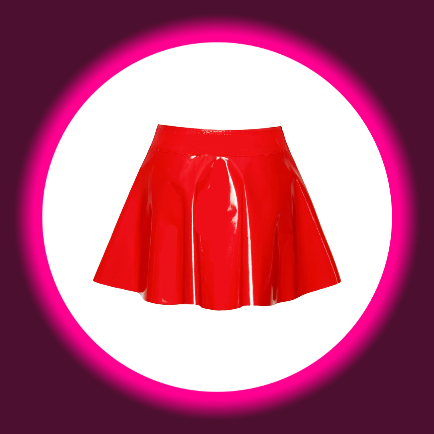 Rückansicht roter glänzender Lack-Rock, BLACK LEVEL