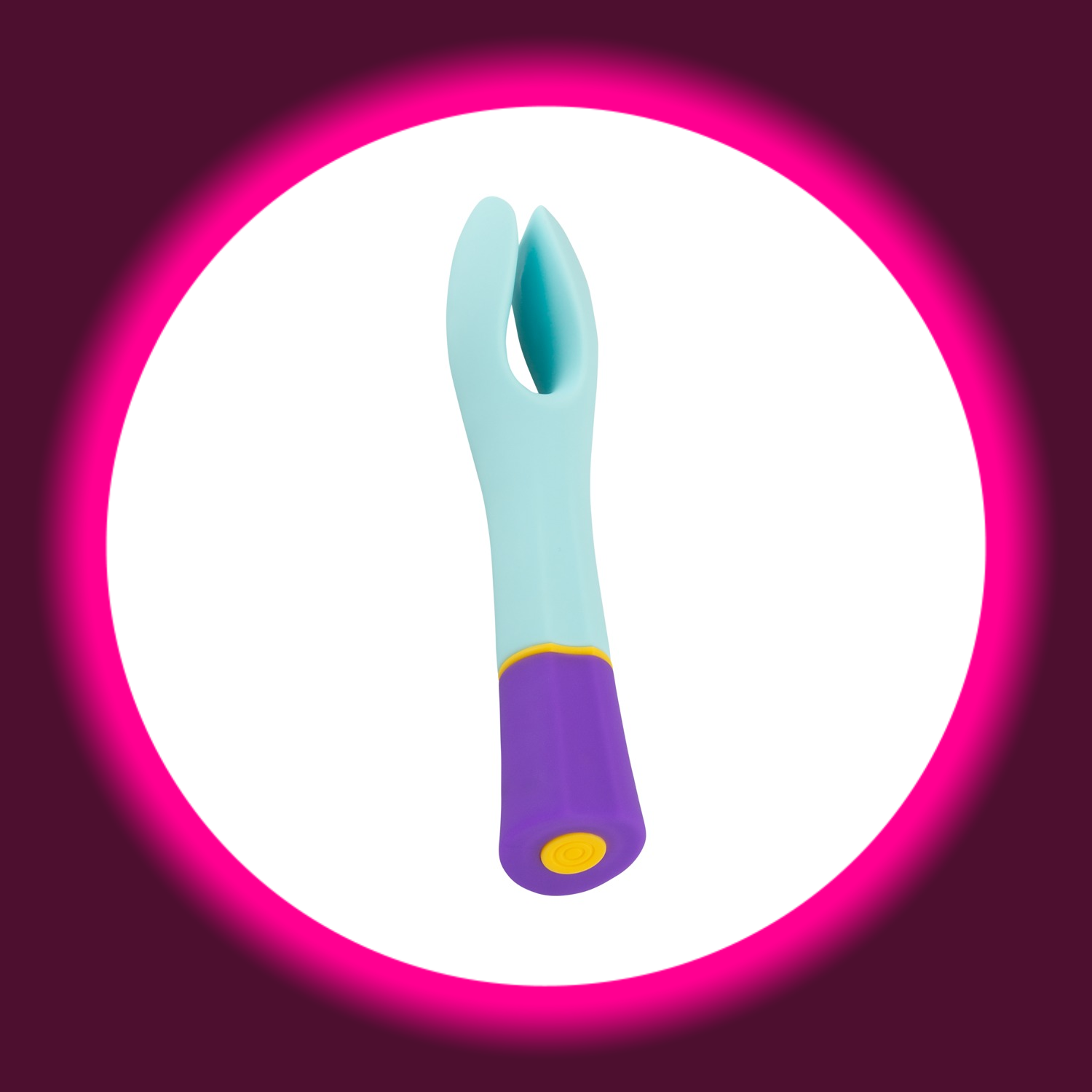 bunter Doppel Vibrator in blau, lila, gelb von You2Toys