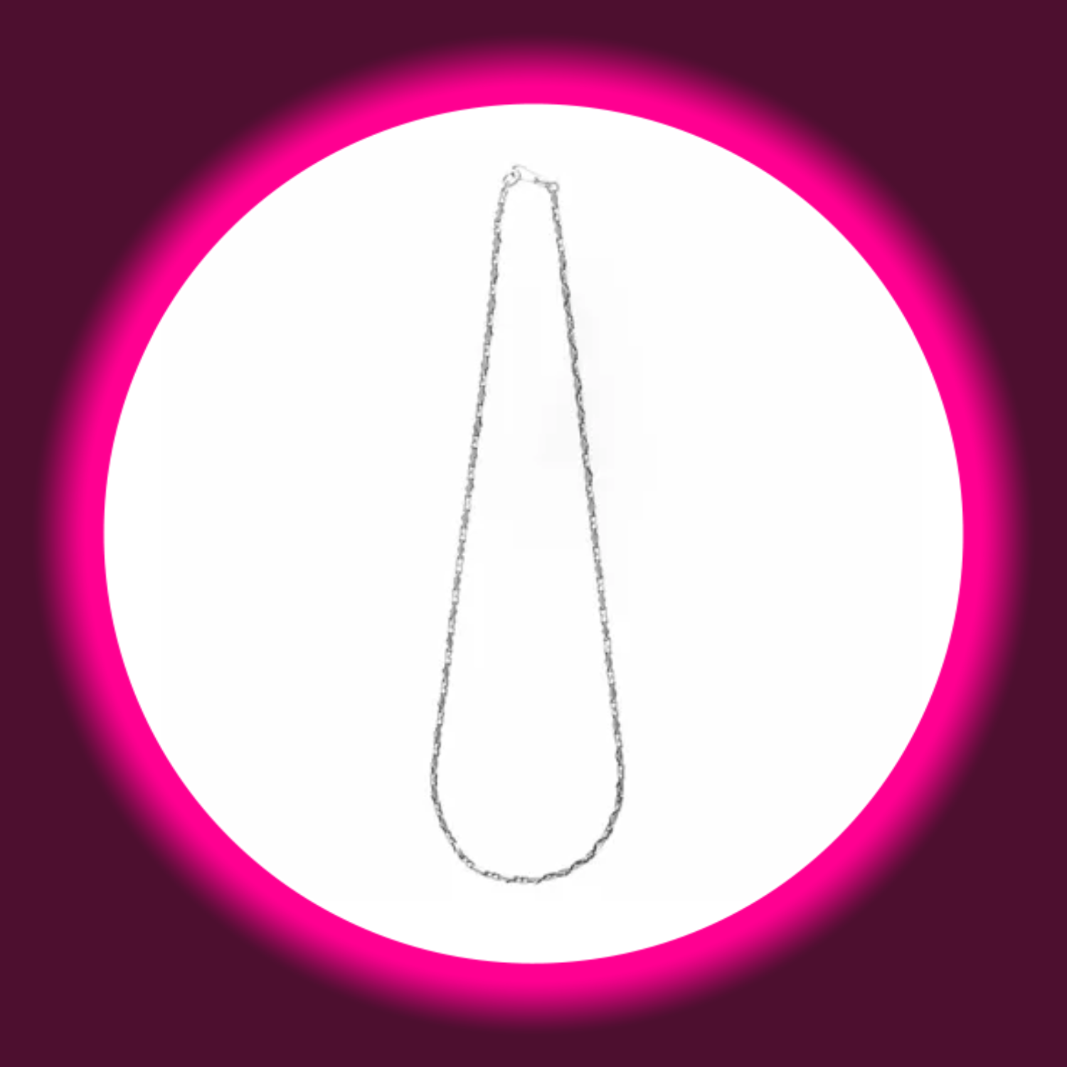 Exklusive Kette aus 925 Sterling Silber im modernen Design, mit Karabinerverschluss