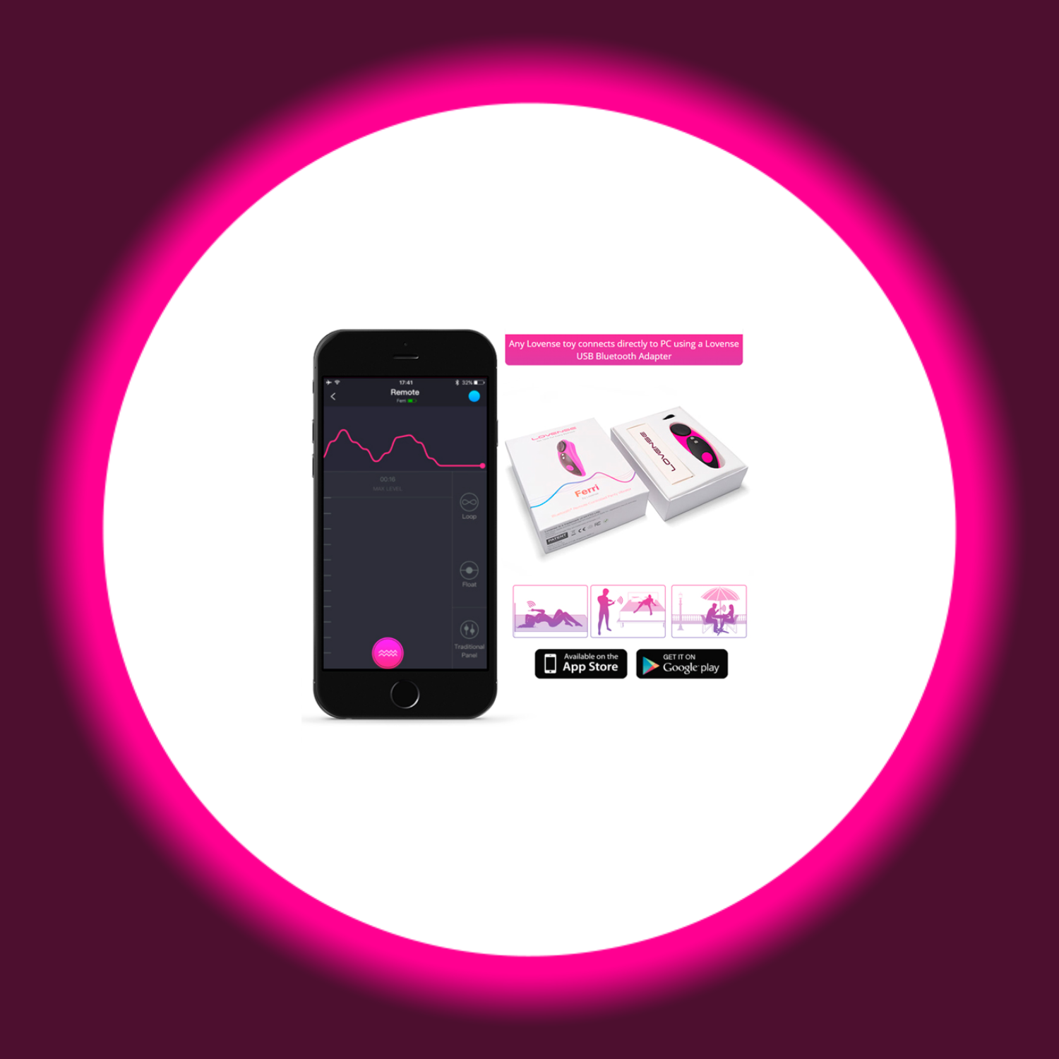 LOVENSE | FERRI LAY-ON VIBRATOR | APP CONTROLLED