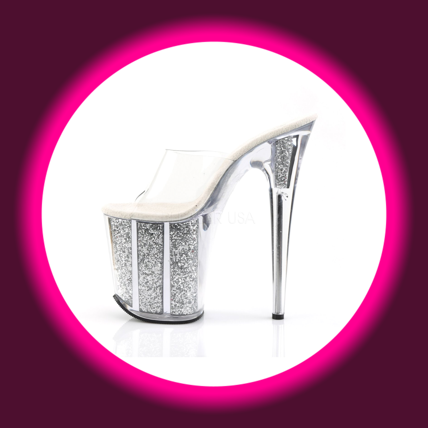 PLEASER | FLAMINGO (801) | GLITZER