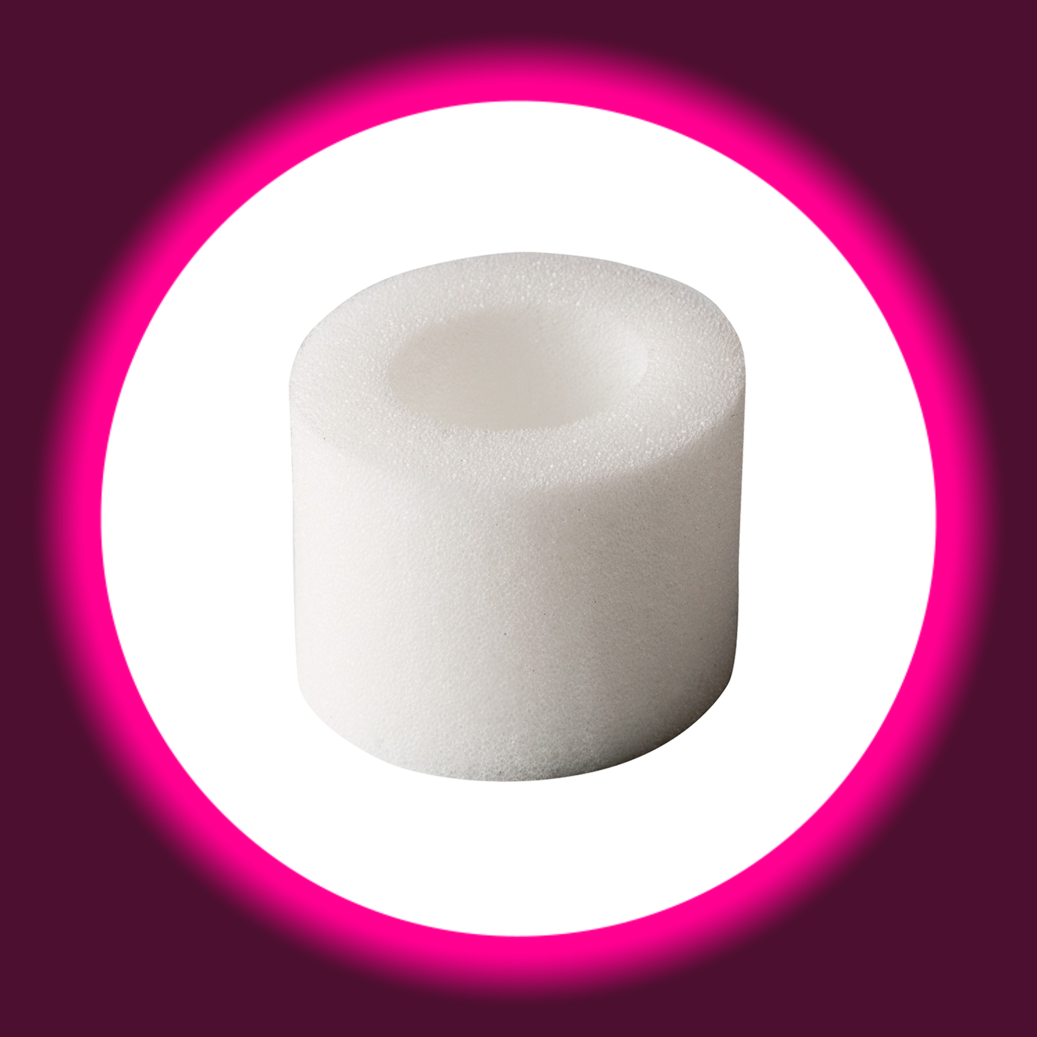 weißes rundes Schaumstoffstück des Jes Extender Penisextender