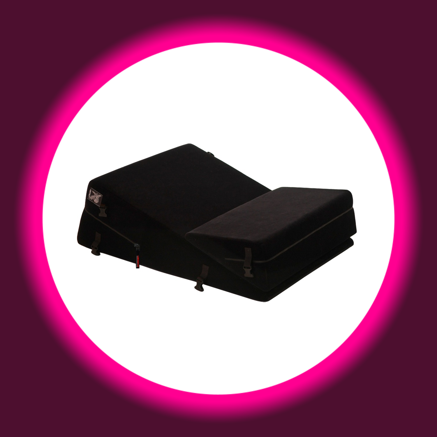 Winkelansicht schwarzes zweiteiliges Liebeskissen Wedge Ramp Combo von Liberator