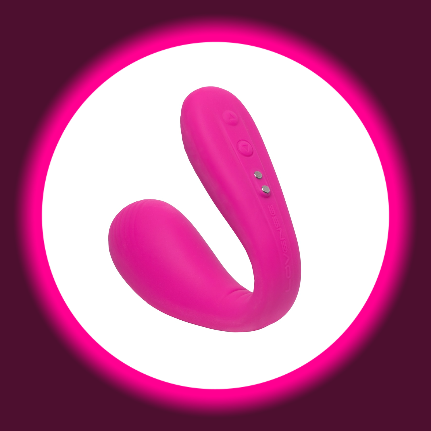 pinker Bullet-Vibrator Dolce von Lovense mit USB-Ladepunkten
