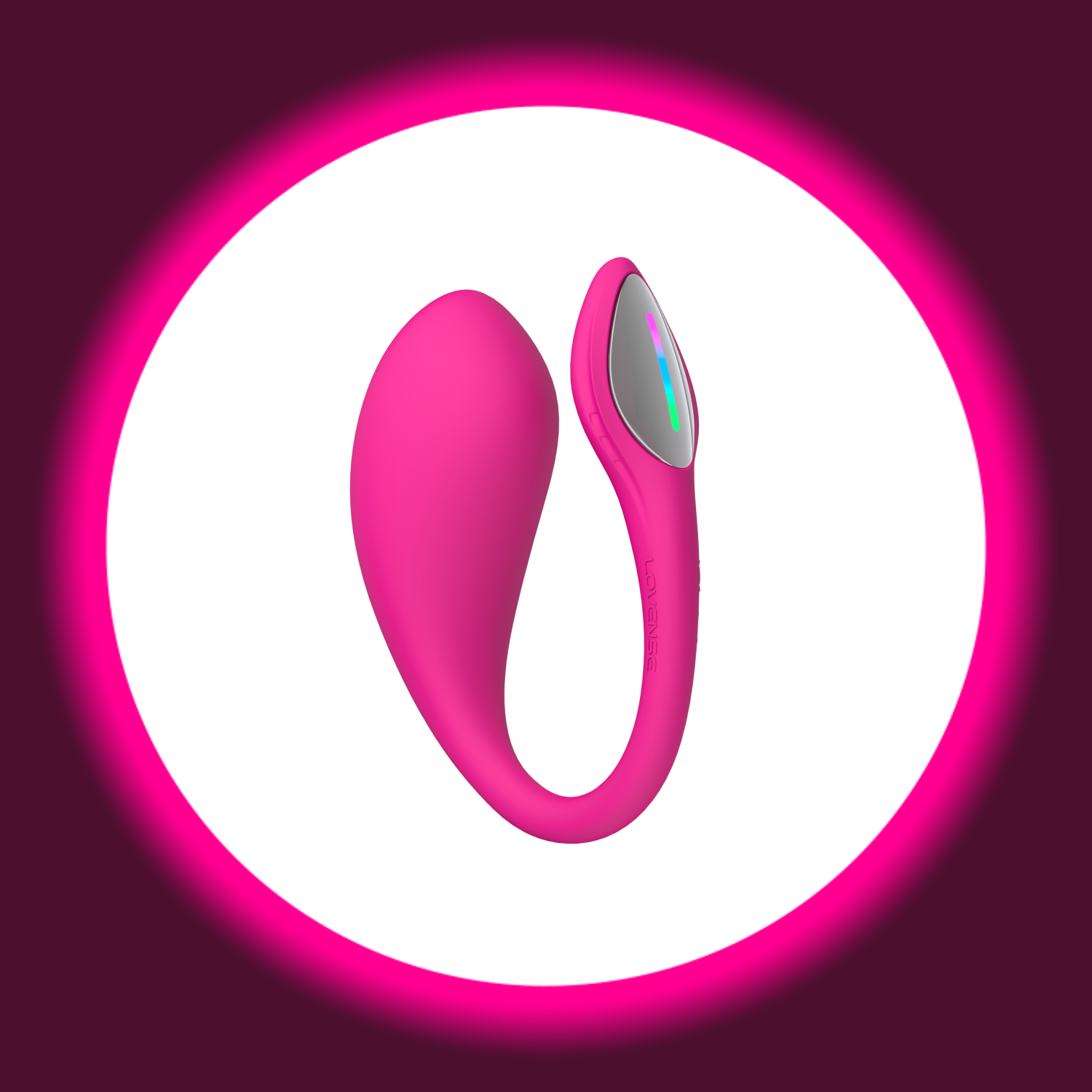 pinkes Vibrations-Ei mit LED-Beleuchtung, Lovense Lush 4