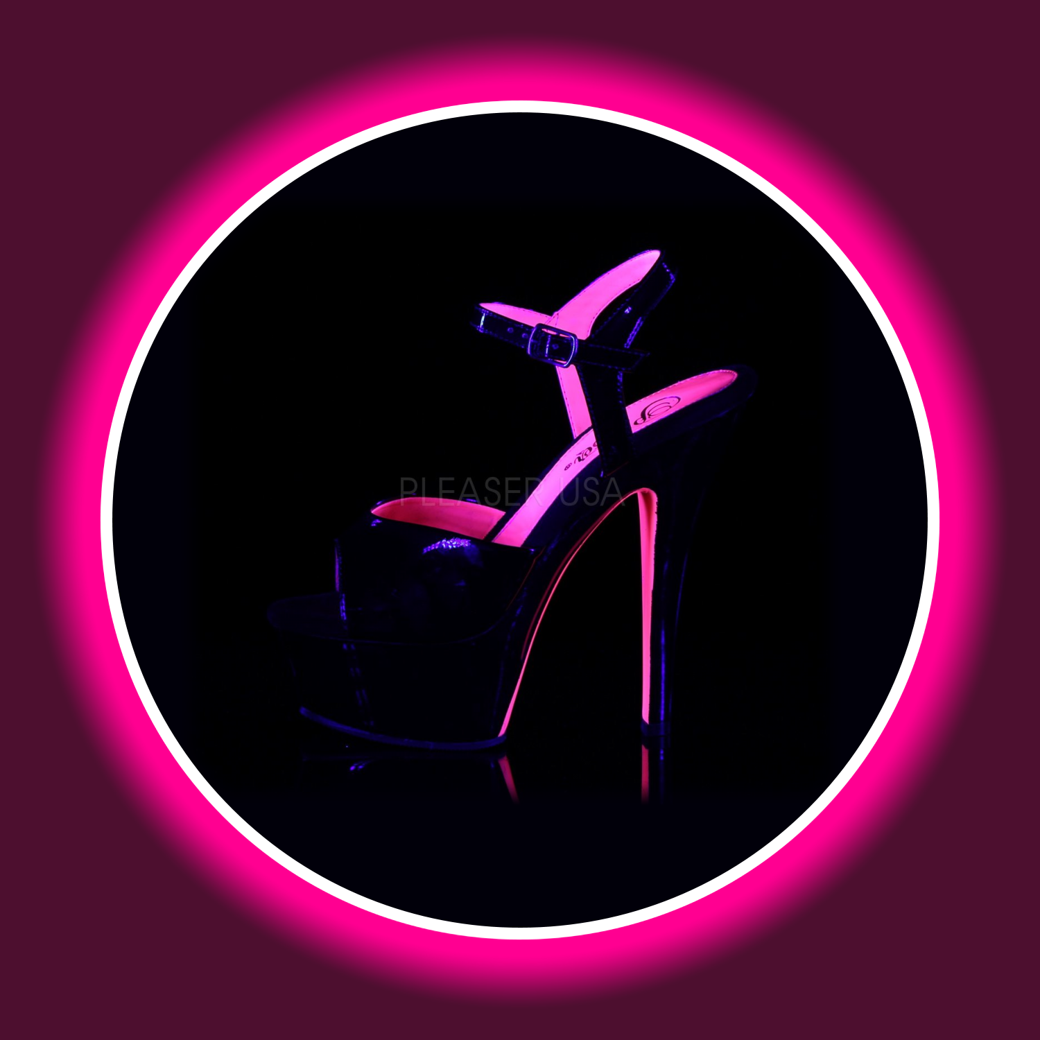 PLEASER | KISS (209) | SCHWARZ PINK UV
