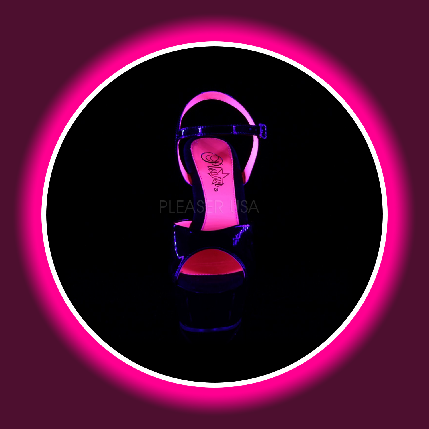 PLEASER | KISS (209) | SCHWARZ PINK UV