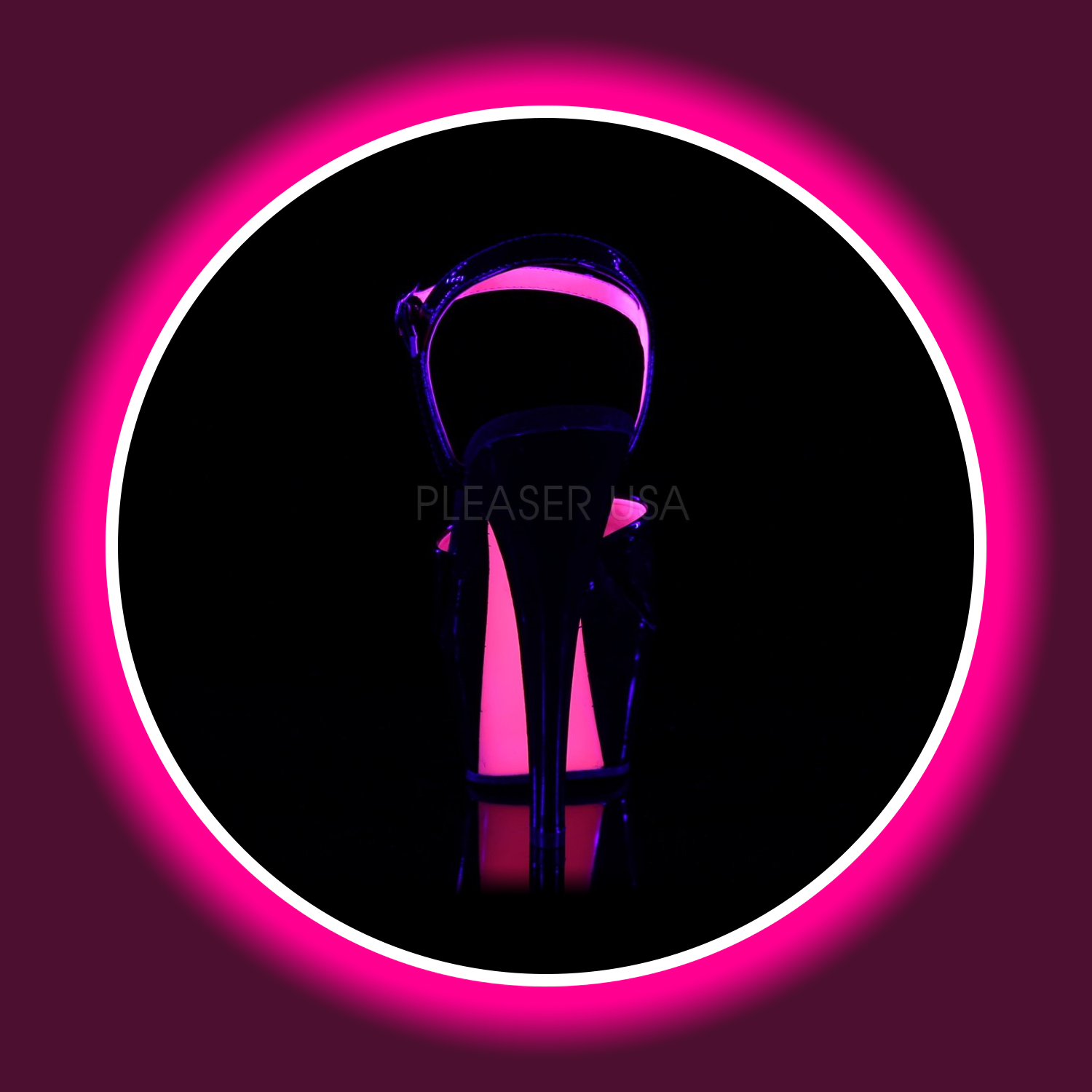 PLEASER | KISS (209) | SCHWARZ PINK UV