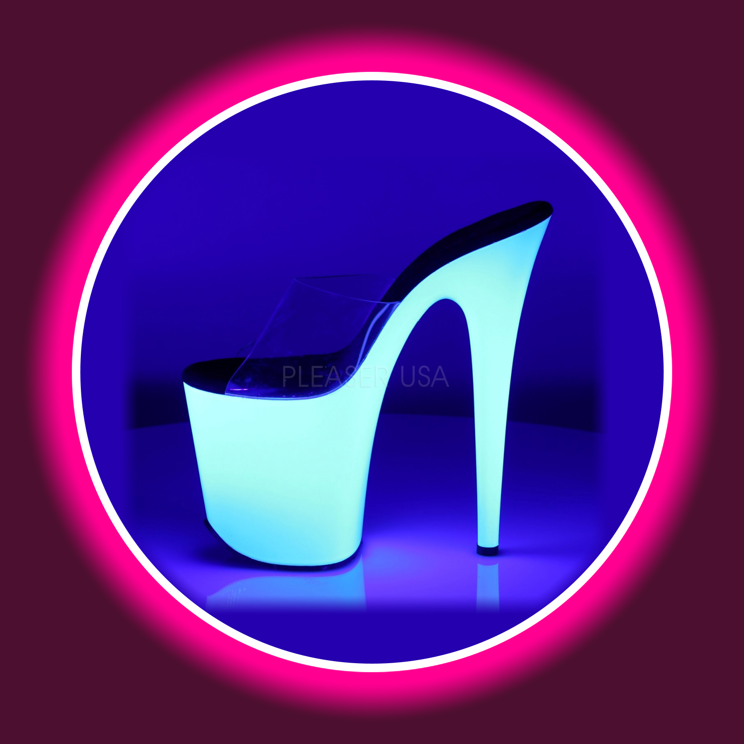 PLEASER | FLAMINGO (801) | NEON WEISS