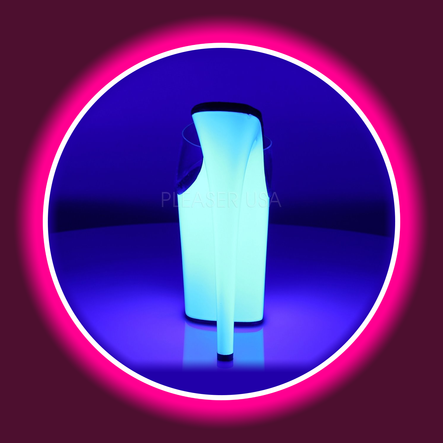PLEASER | FLAMINGO (801) | NEON WEISS