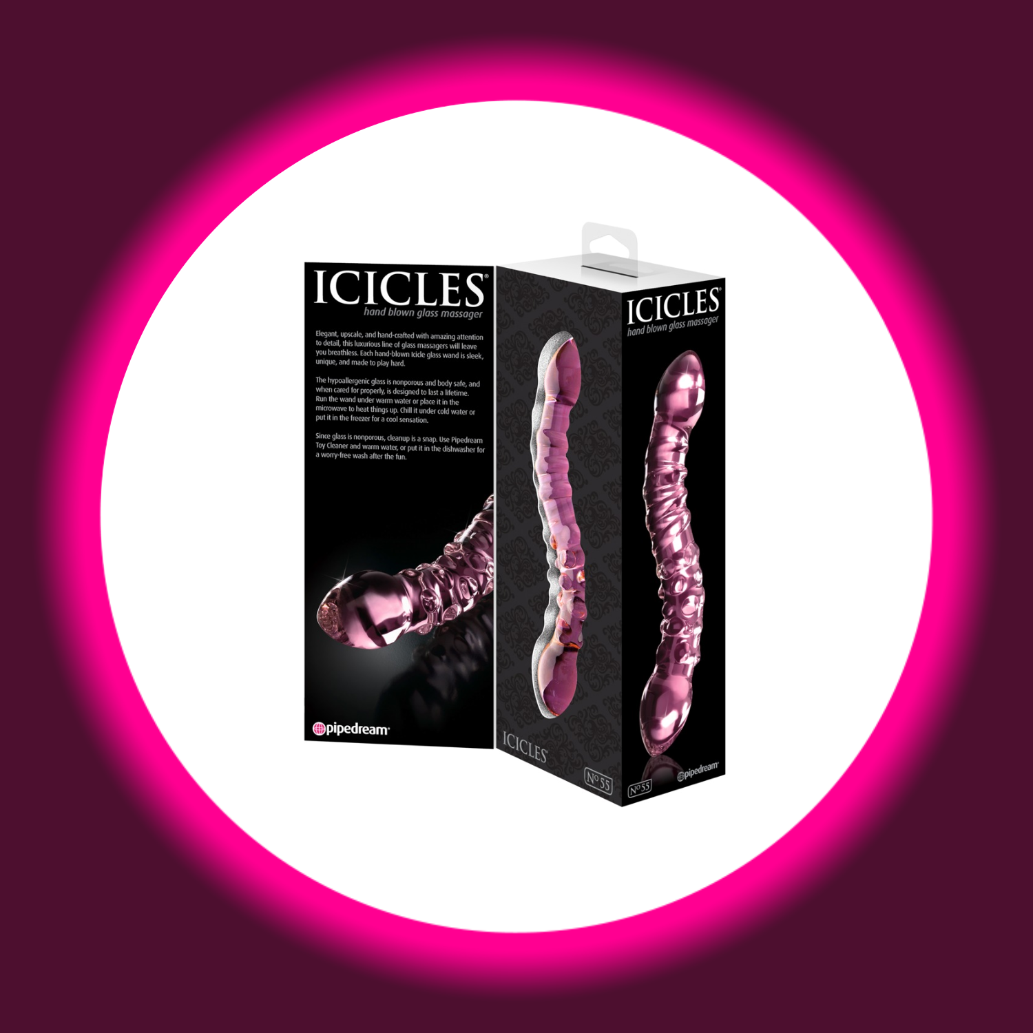 ICICLES | DOPPELDILDO AUS GLAS | NO. 55