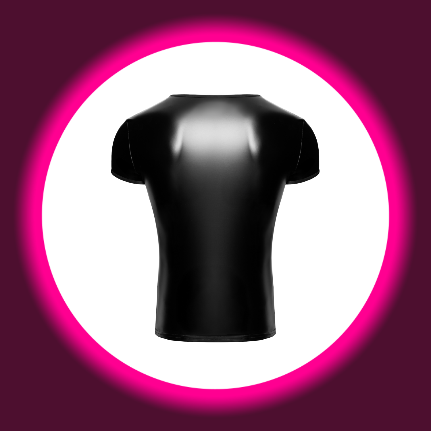 Rückansicht Noir Handmade T-Shirt Vexen H084 in Schwarz - Powerwetlook