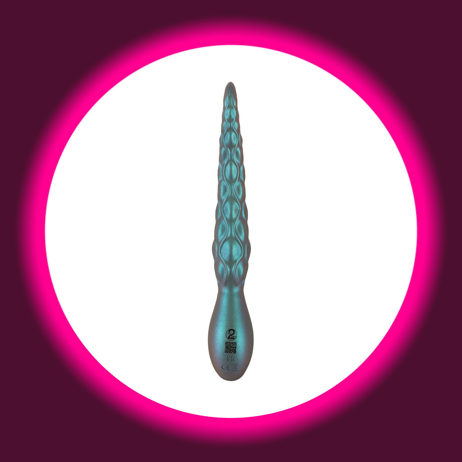 türkiser schimmernder Vibrator in Tentakel-Optik, Beasty Cocks