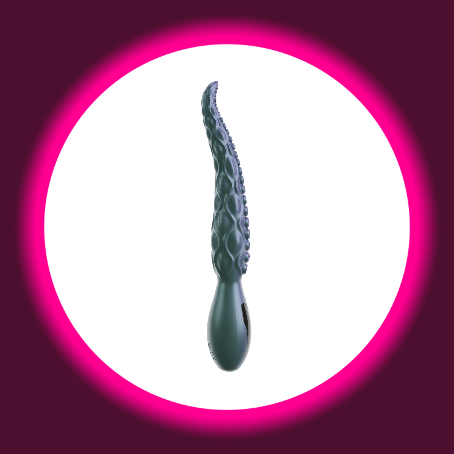 türkiser schimmernder Vibrator in Tentakel-Optik, Beasty Cocks