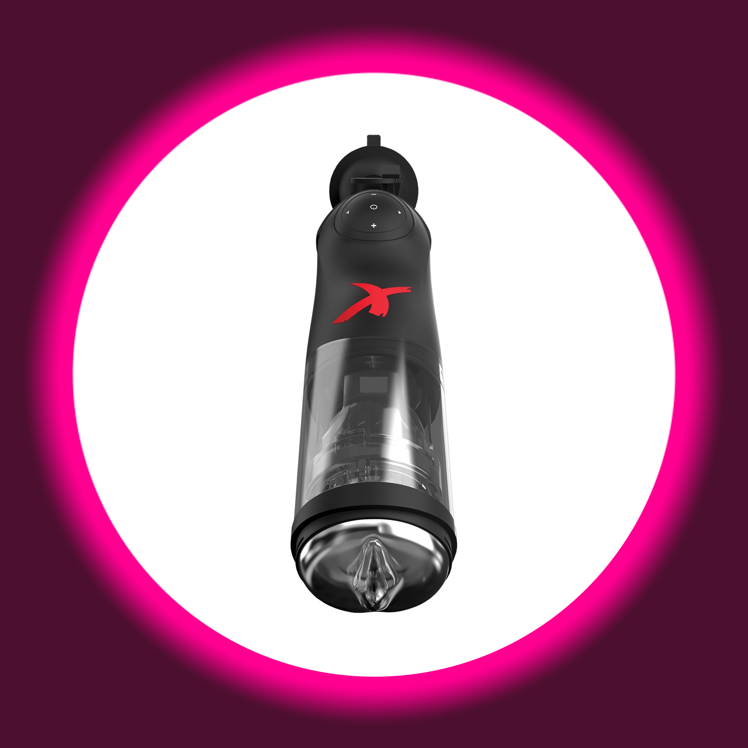 schwarzer Masturbator Deluxe Mega-Bator mit Sleeve in Vaginaoptik von PDX Elite