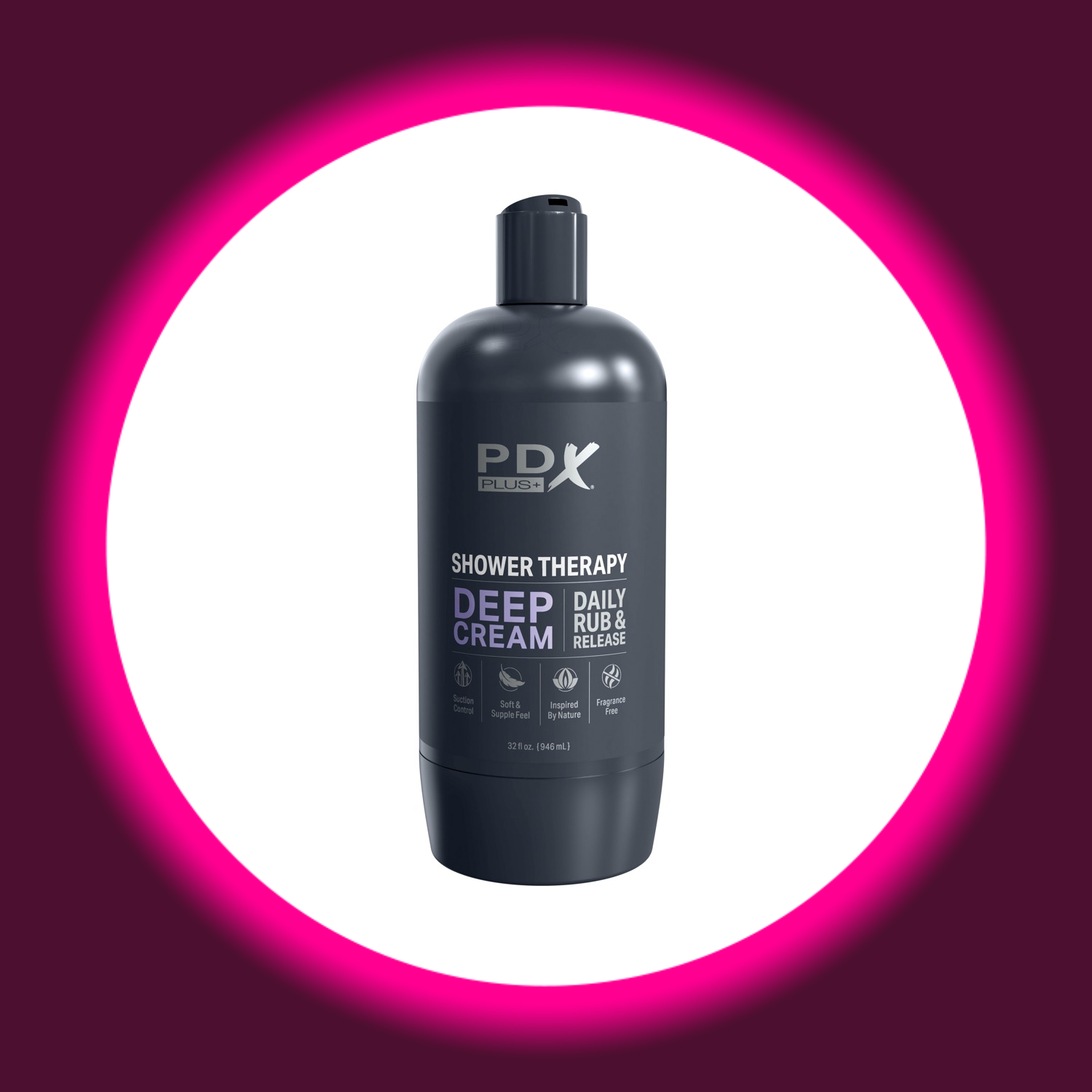schwarzer Masturbator getarnt als Shampooflasche, PDX Plus Shower Therapy Deep Cream