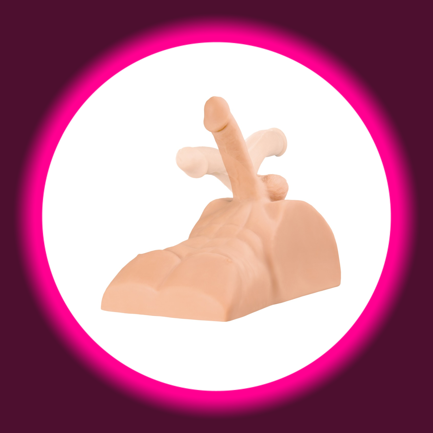 hautfarbener Männertorso mit großem Penis, Perfect Ride von PDX Plus