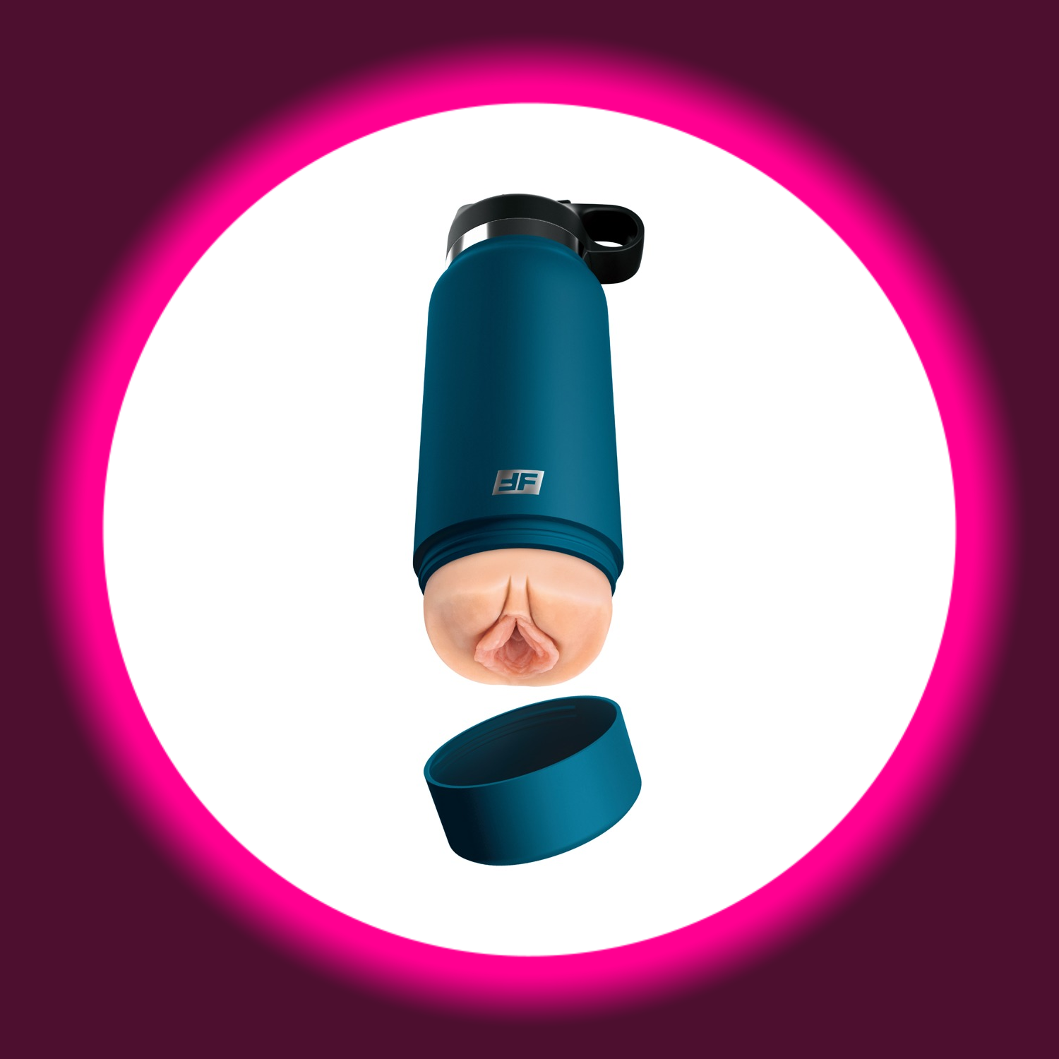 blauer Masturbator mit Innensleeve in Vaginaoptik, PDX Plus Fuck Flask Private Pleaser