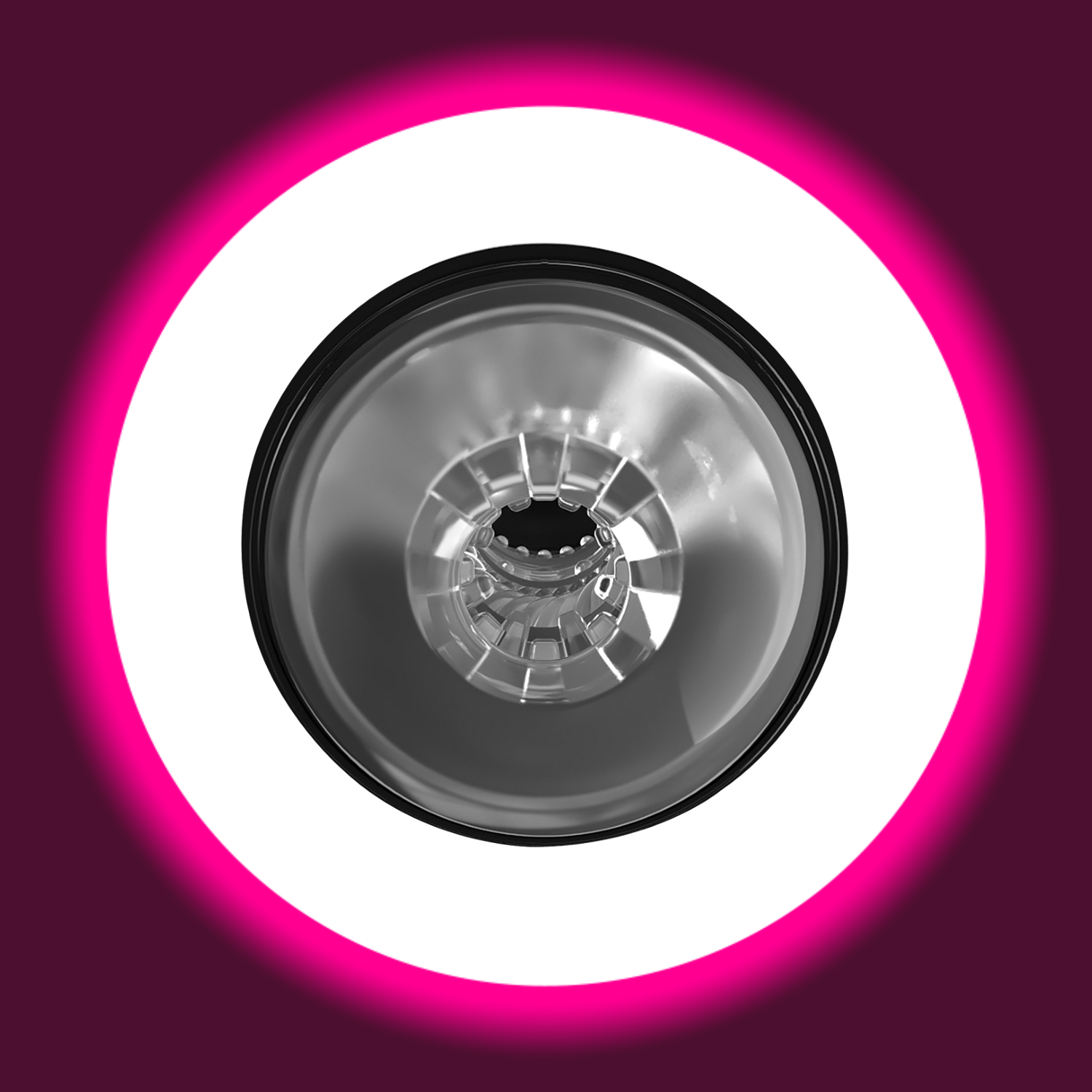 neutrale Innensleeve des durchsichtigen Masturbators PDX Elite ViewTube Max