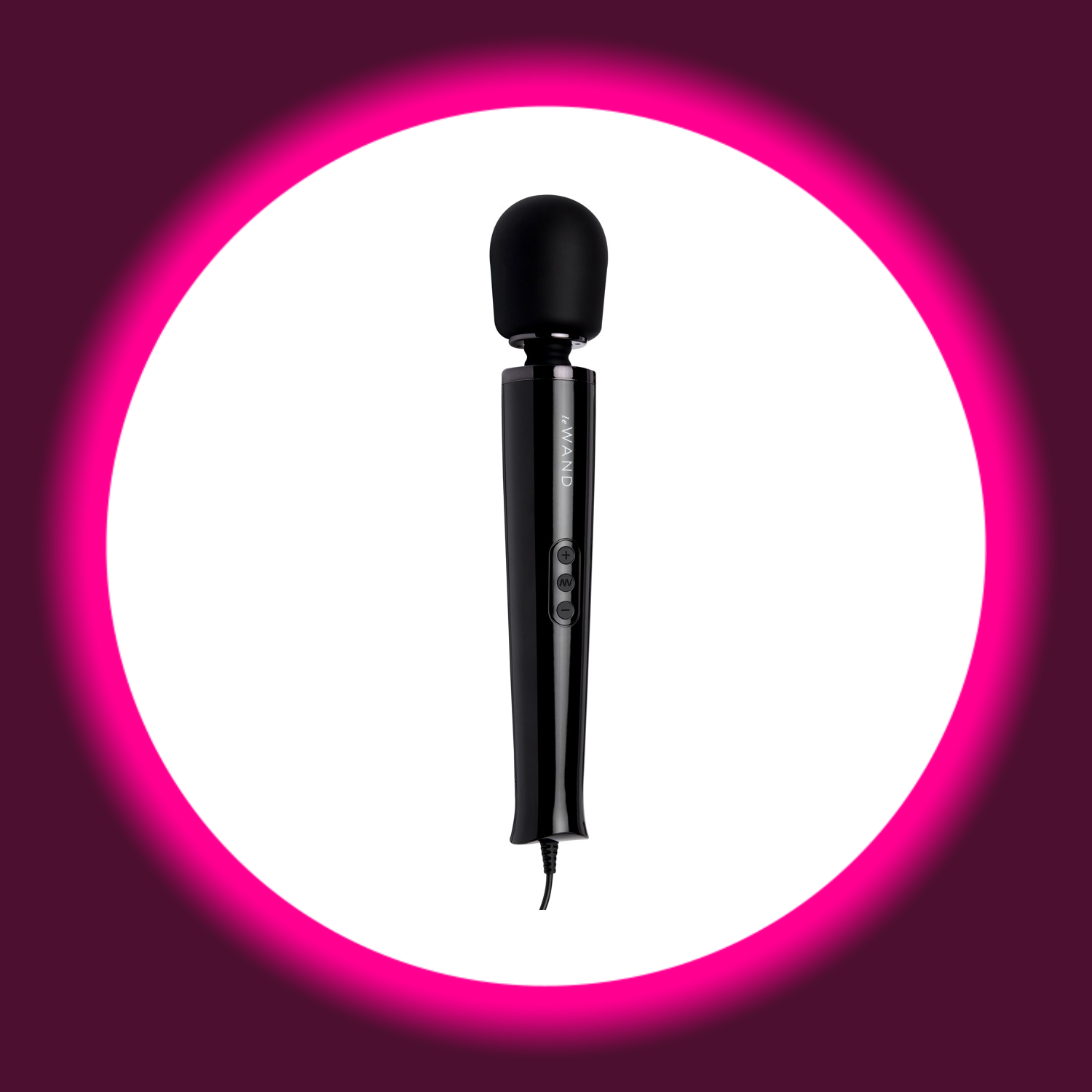 schwarzer Massagestab Wand Vibrator von Le Wand
