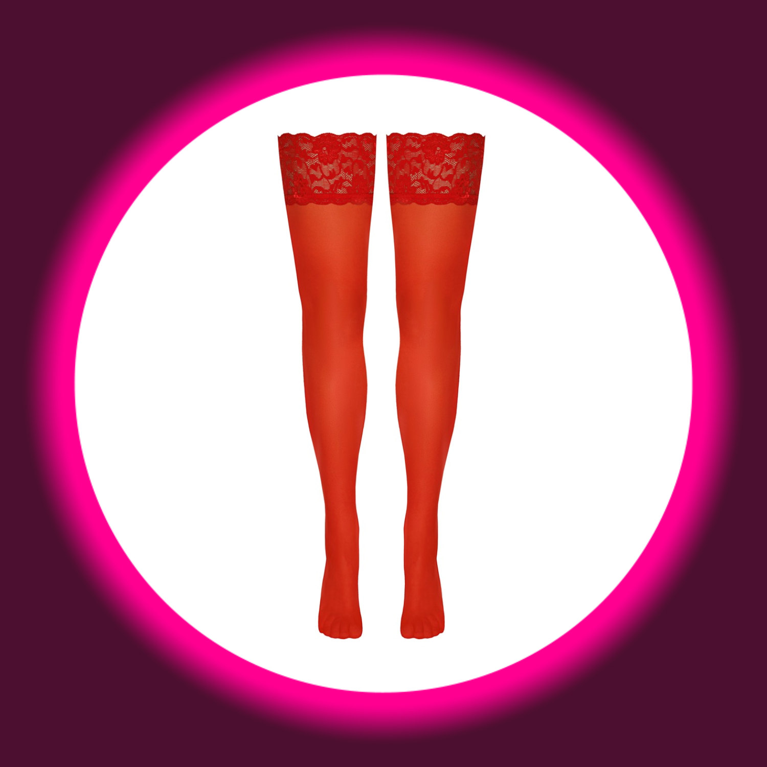 COTELLI LEGWEAR | HALTERLOSE STOCKINGS ROT