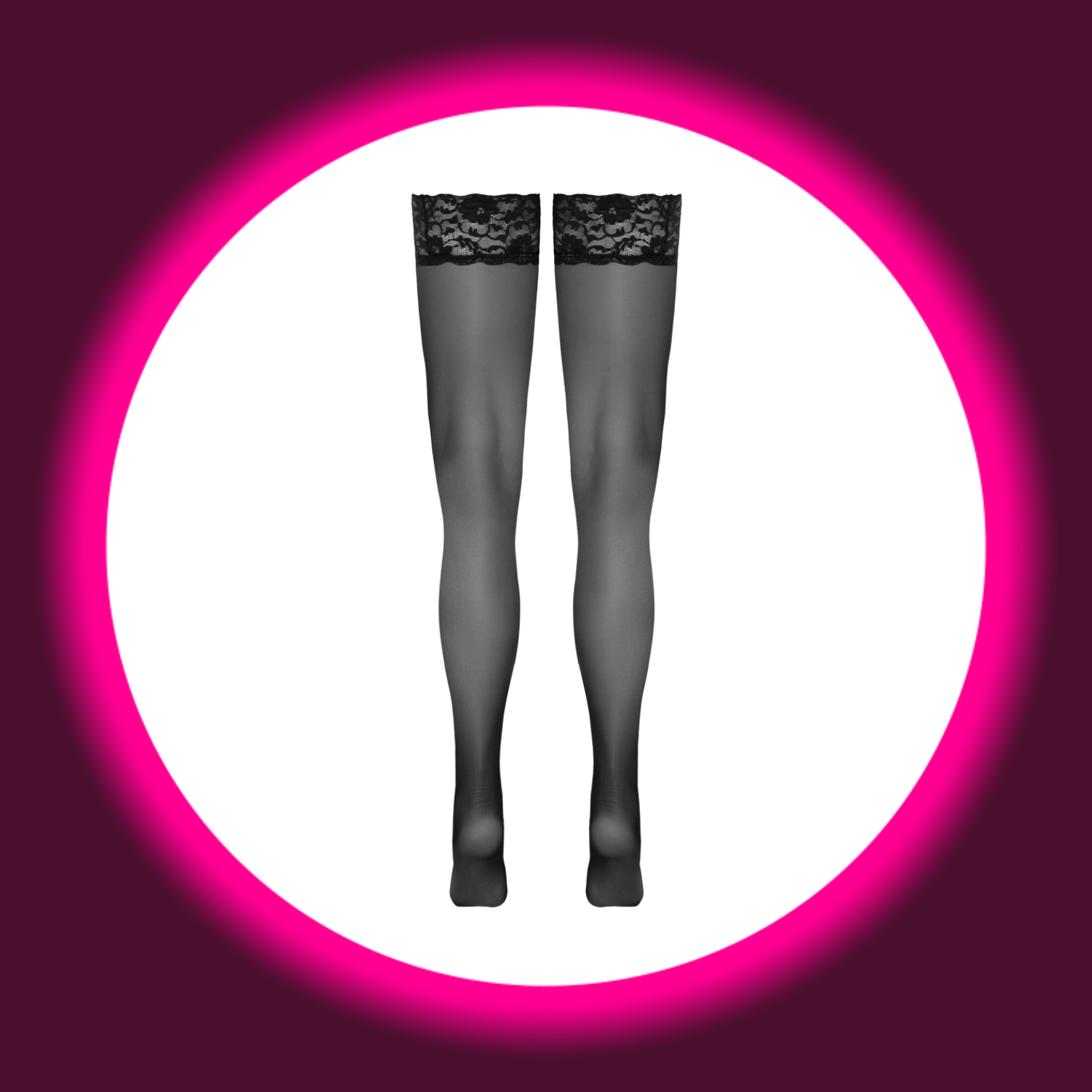COTELLI LEGWEAR | HALTERLOSE STOCKINGS SCHWARZ