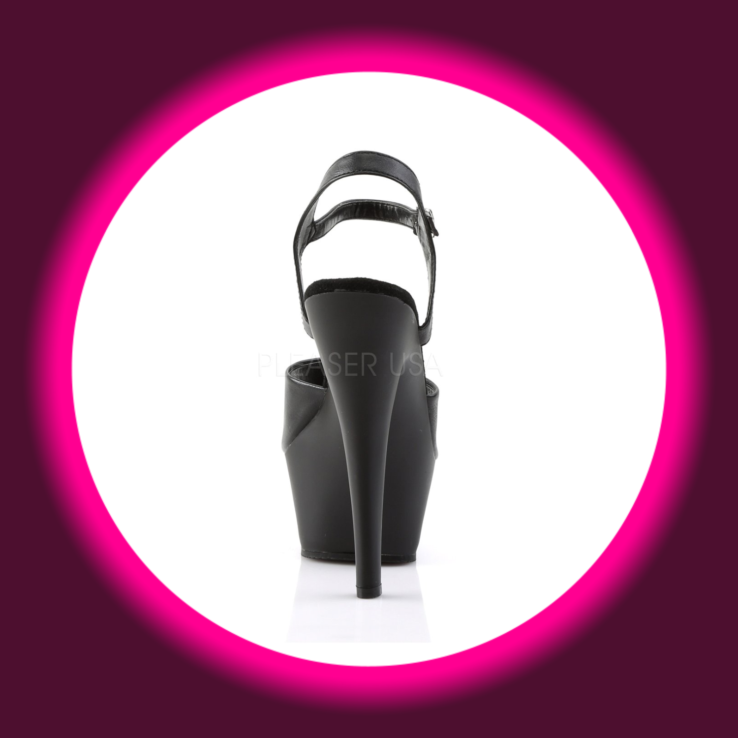 PLEASER | KISS (209) | SCHWARZ LEDEROPTIK