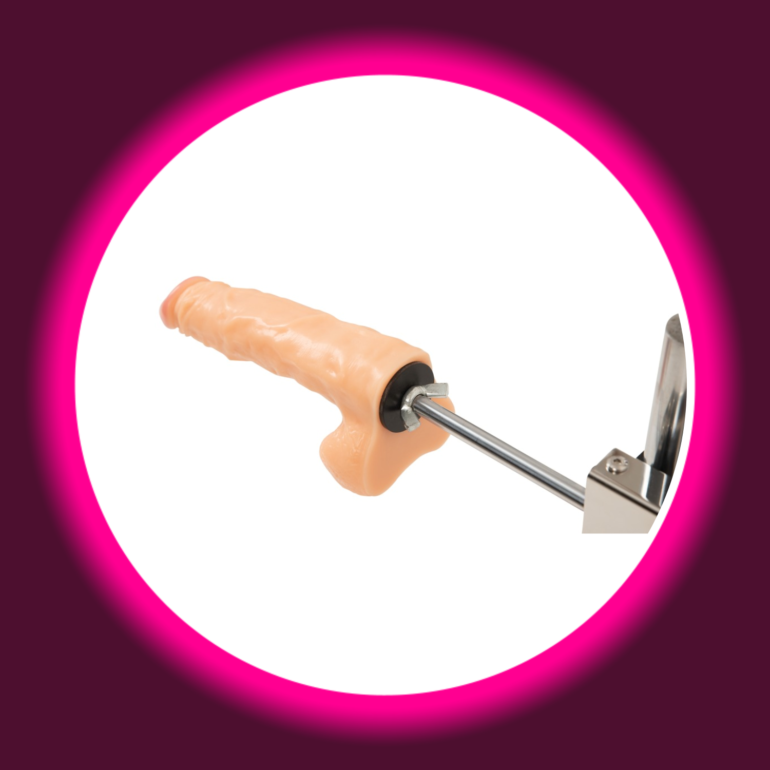 auf Sexmaschine montierter Naturdildo, The Banger