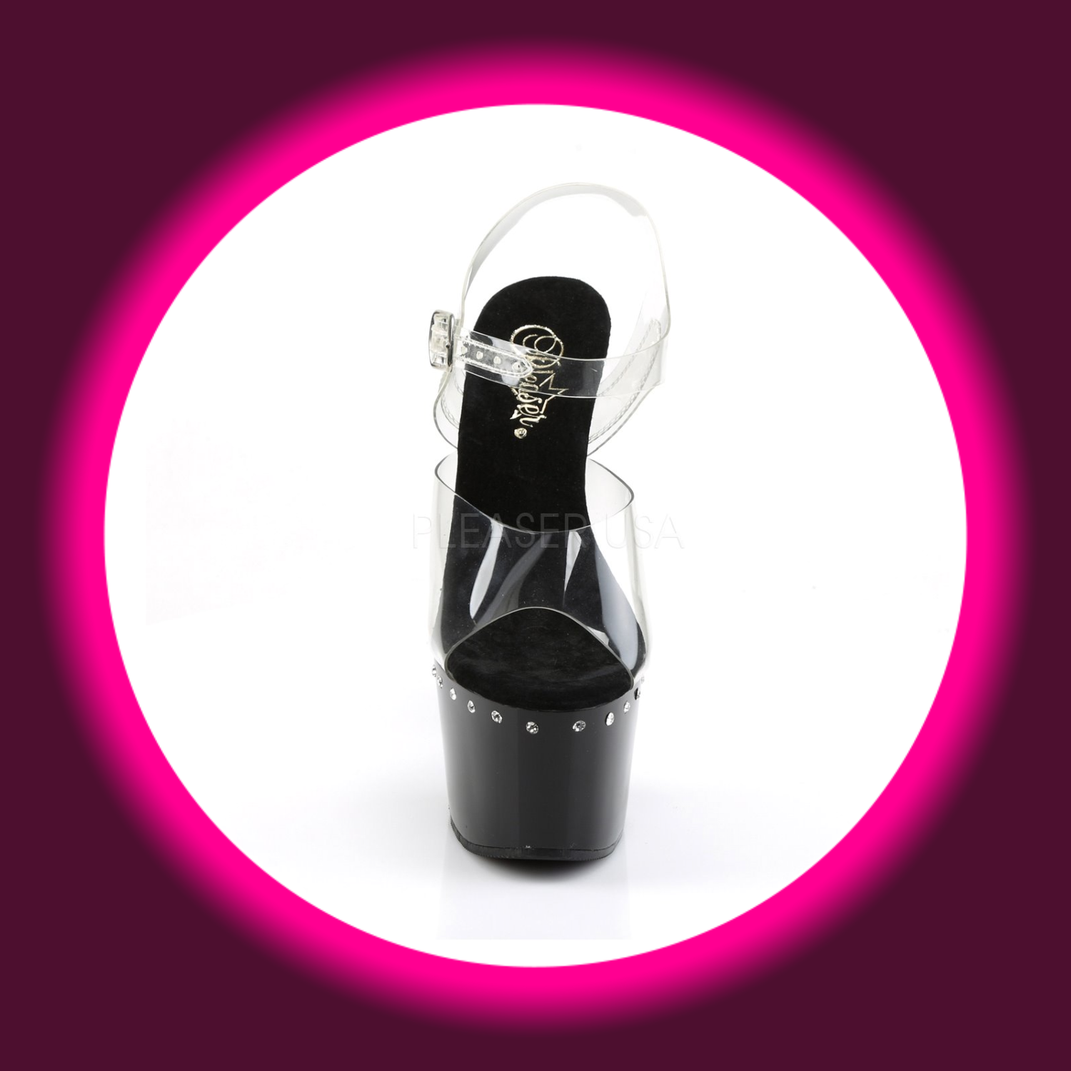 PLEASER | ADORE (708) | STRASS SCHWARZ
