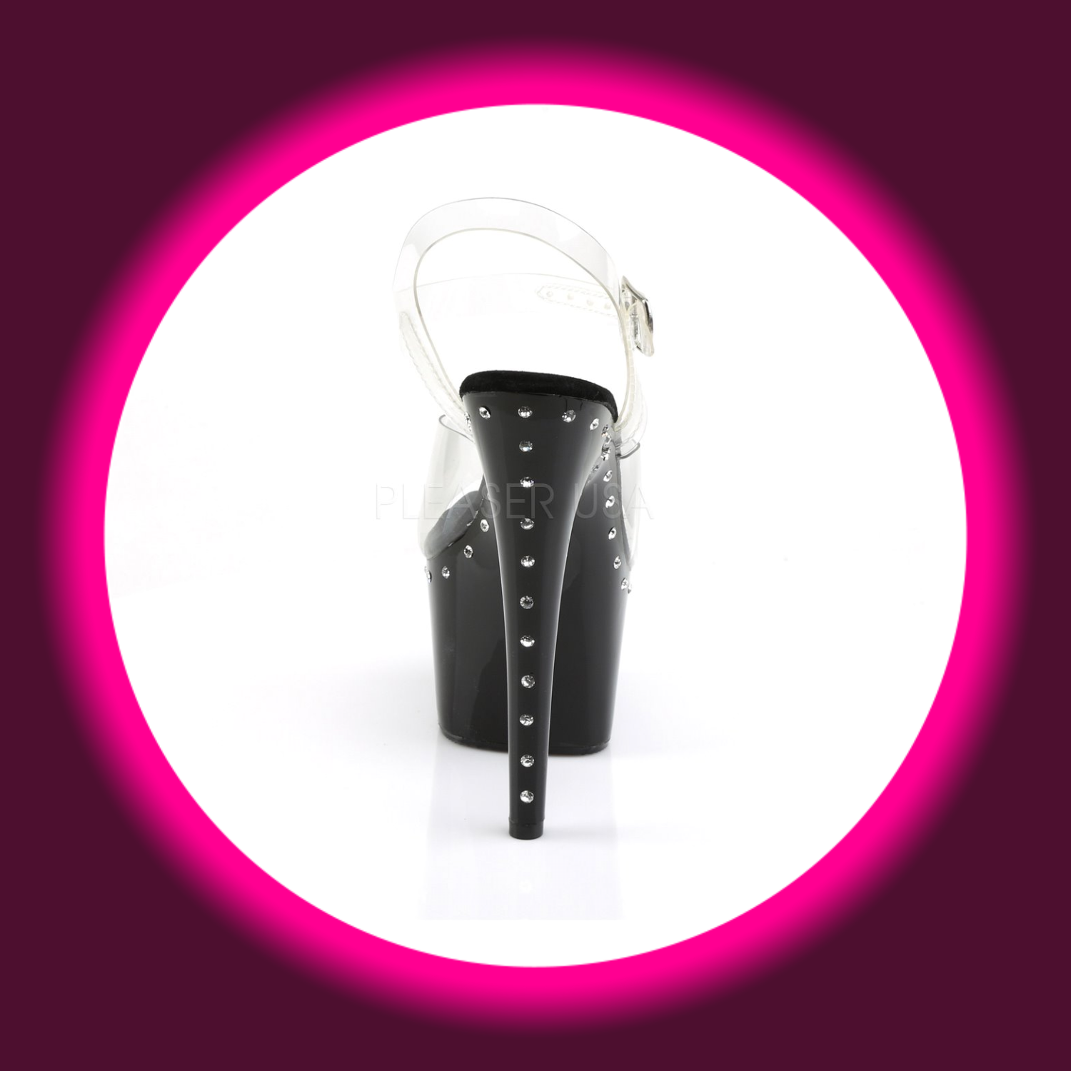 PLEASER | ADORE (708) | STRASS SCHWARZ