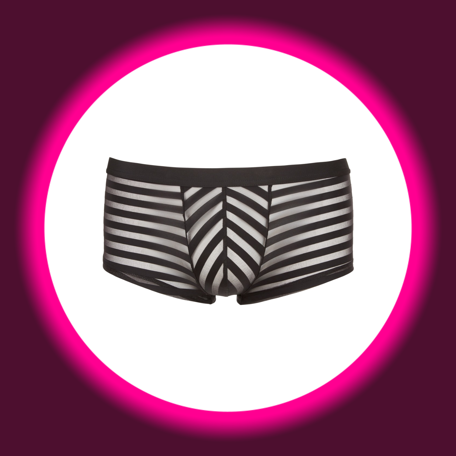 Frontansicht schwarze Pants von Svenjoyment aus Mikrofaser, mit Streifeneinsätzen