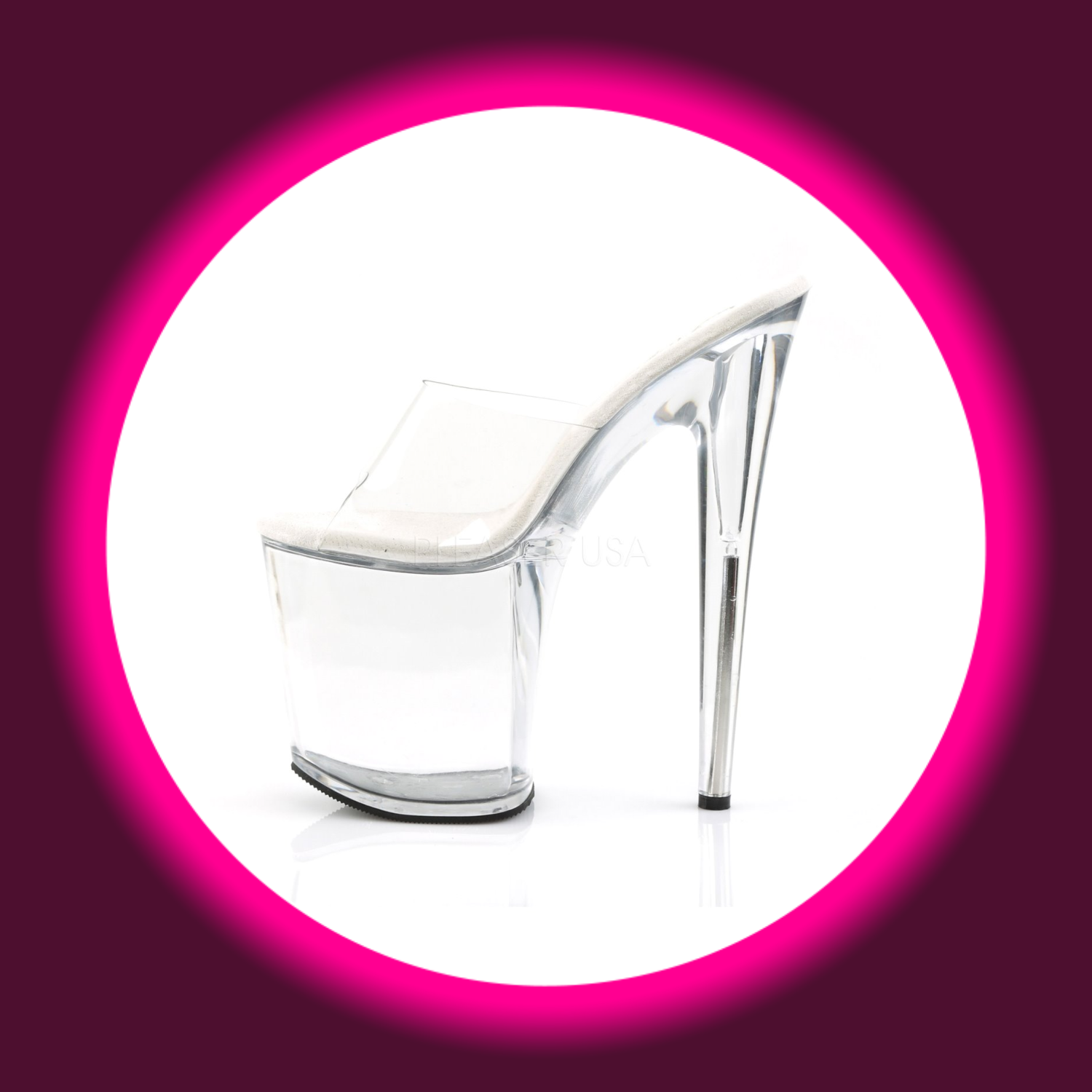 PLEASER | FLAMINGO (801) | TRANSPARENT