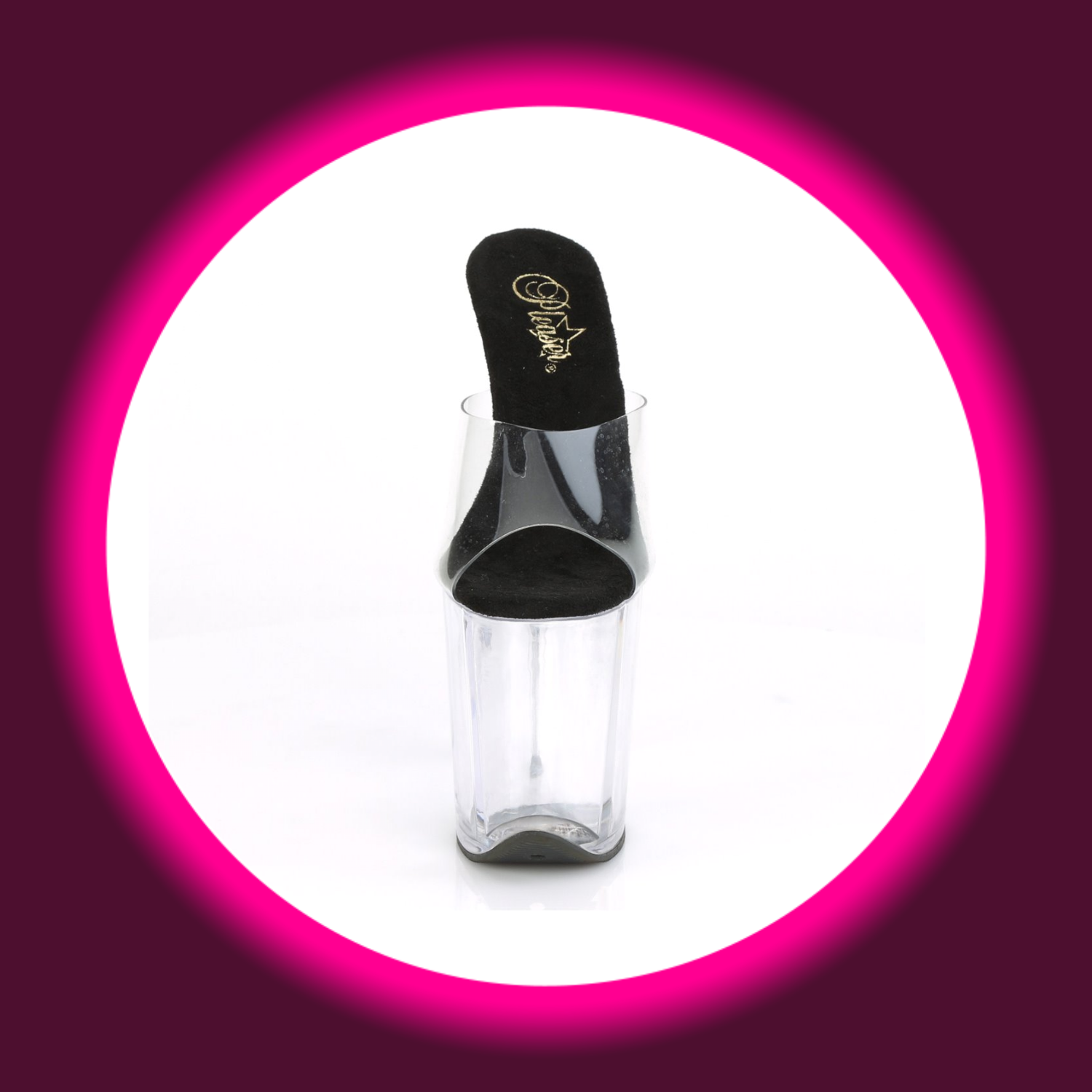 PLEASER | FLAMINGO (801) | TRANSPARENT SCHWARZ