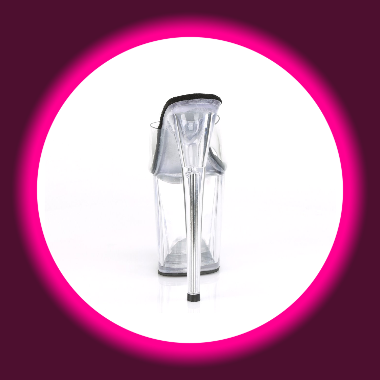 PLEASER | FLAMINGO (801) | TRANSPARENT SCHWARZ