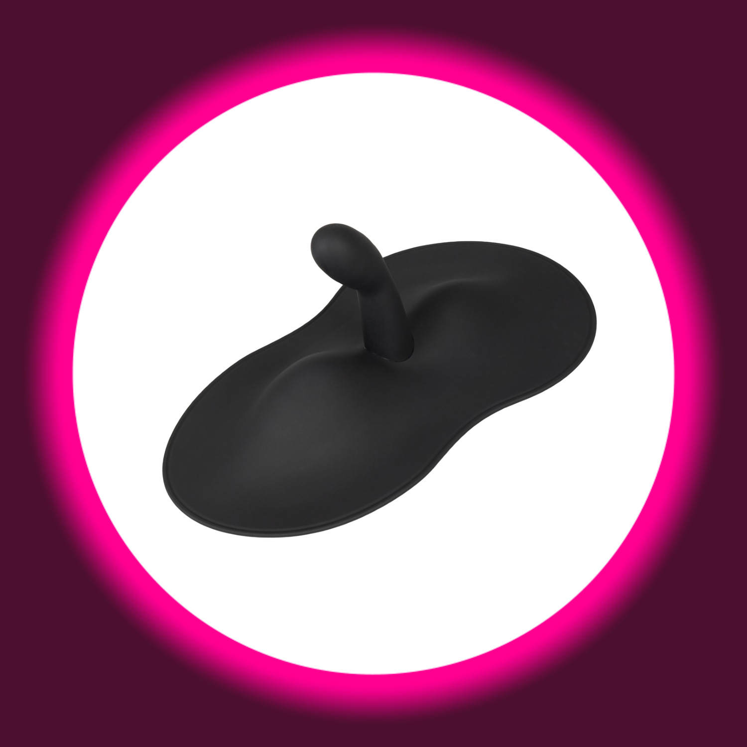 schwarzes Vibepad 3 Vibrokissen mit G-Punkt-Vibrator und Vibrohügeln
