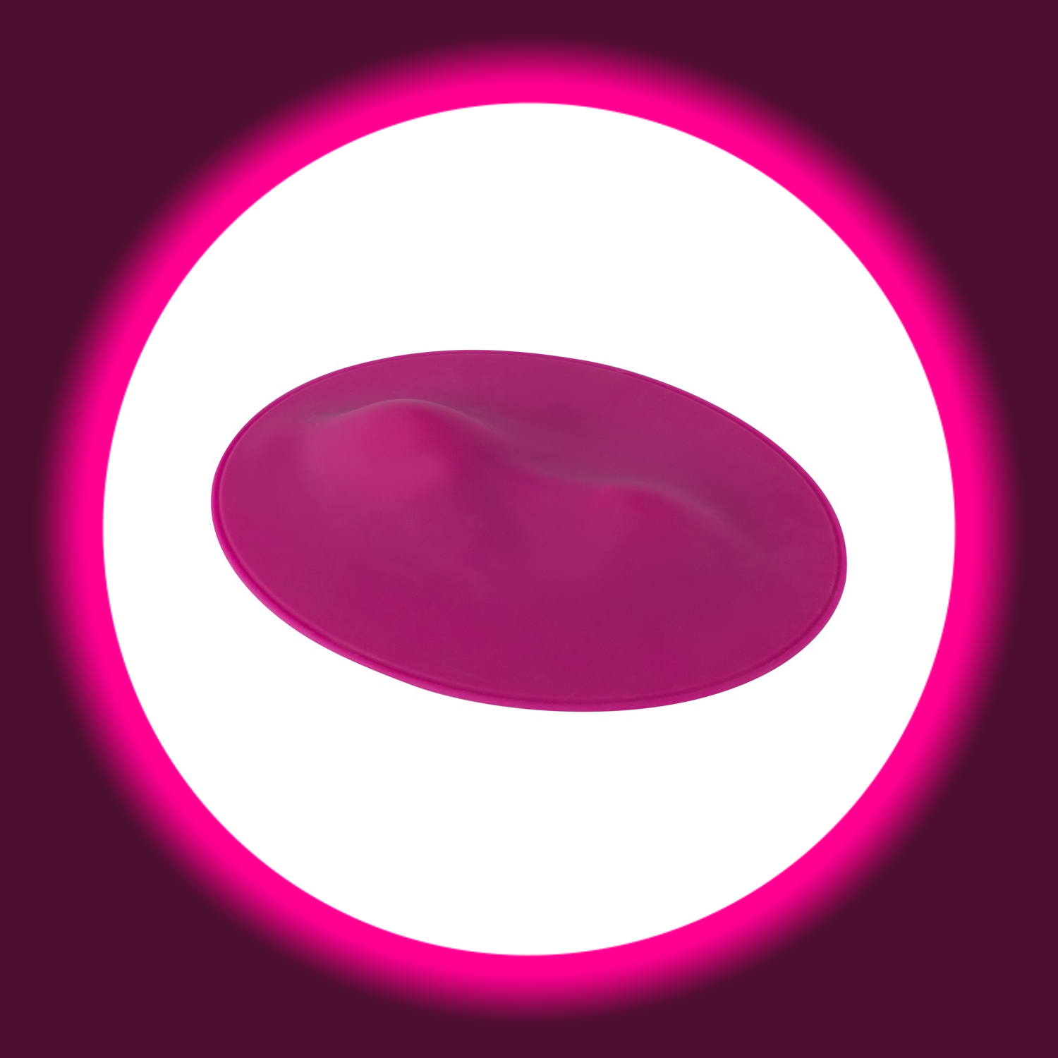 Draufsicht auf das pinke Vibrokissen Vibepad