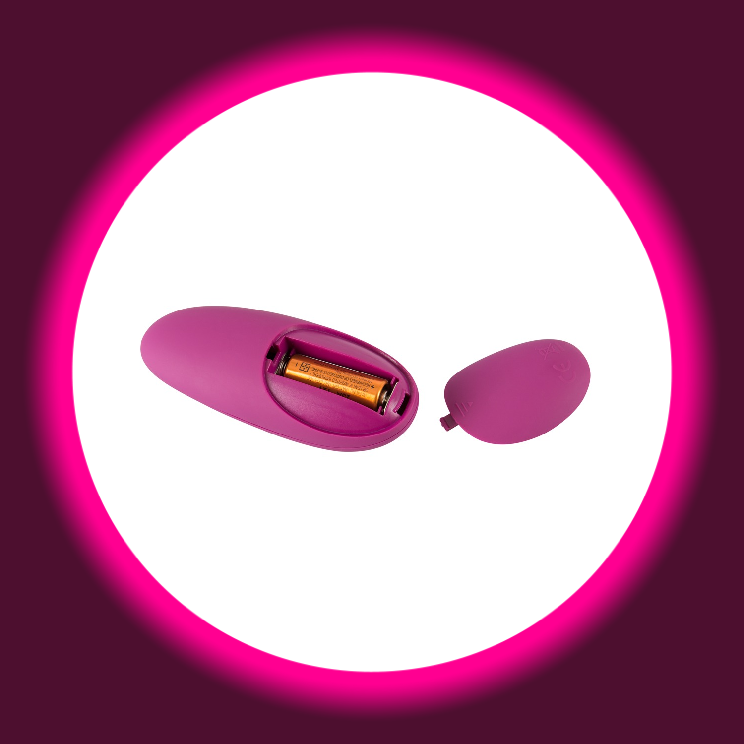 pinke Fernbedienung des Vibrokissen Vibepad inklusive Batterie