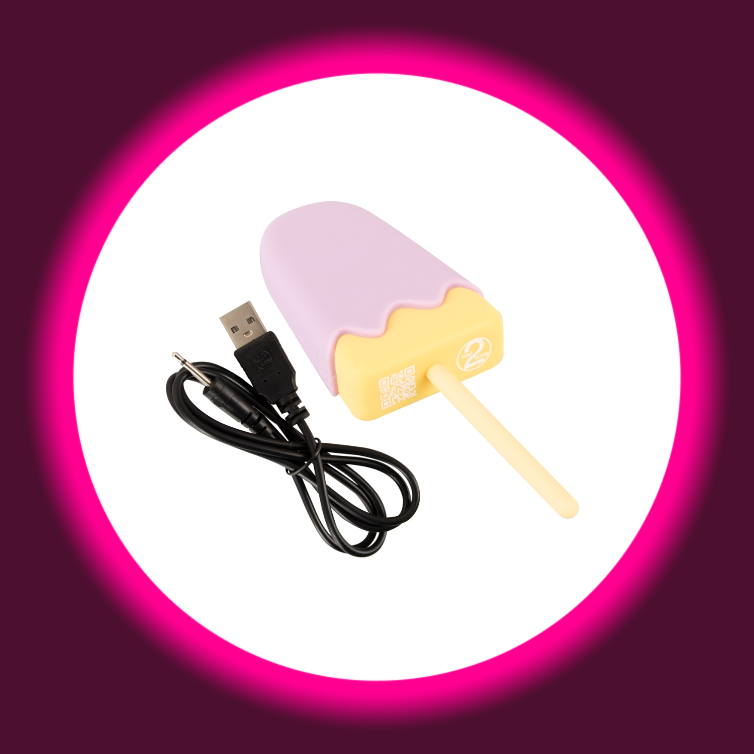 bunter Auflegevibrator Vibrating Popsicle in Eis am Stiel Look inklusive USB-Ladekabel, von You2Toys