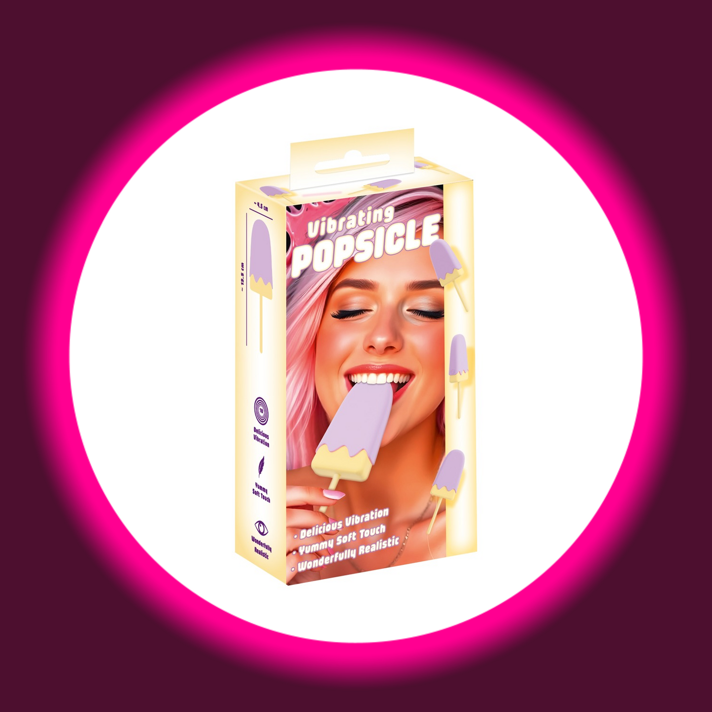 Verkaufsverpackung bunter Auflegevibrator Vibrating Popsicle in Eis am Stiel Look von You2Toys