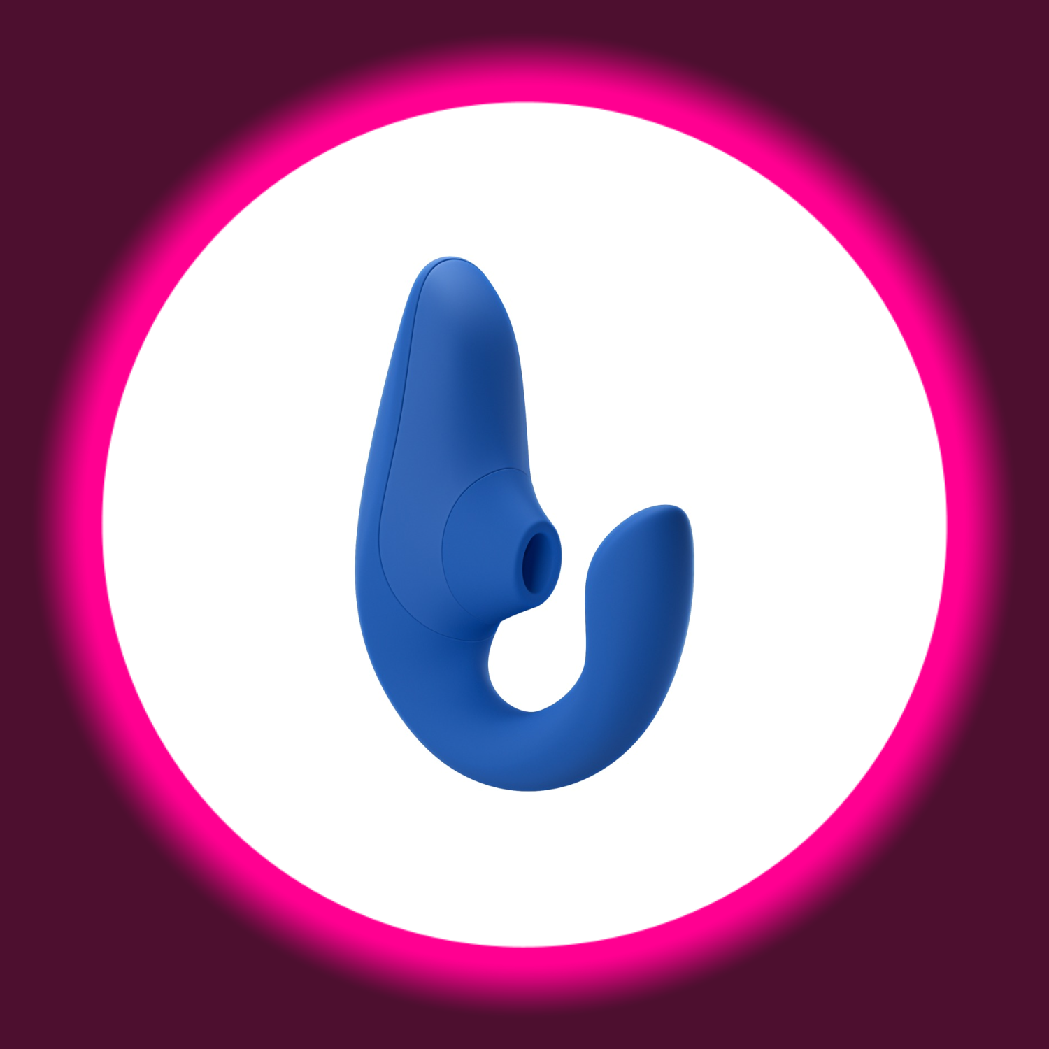 blauer Pulsator Womanizer Blend mit Stimulationskopf und Stimulationsarm