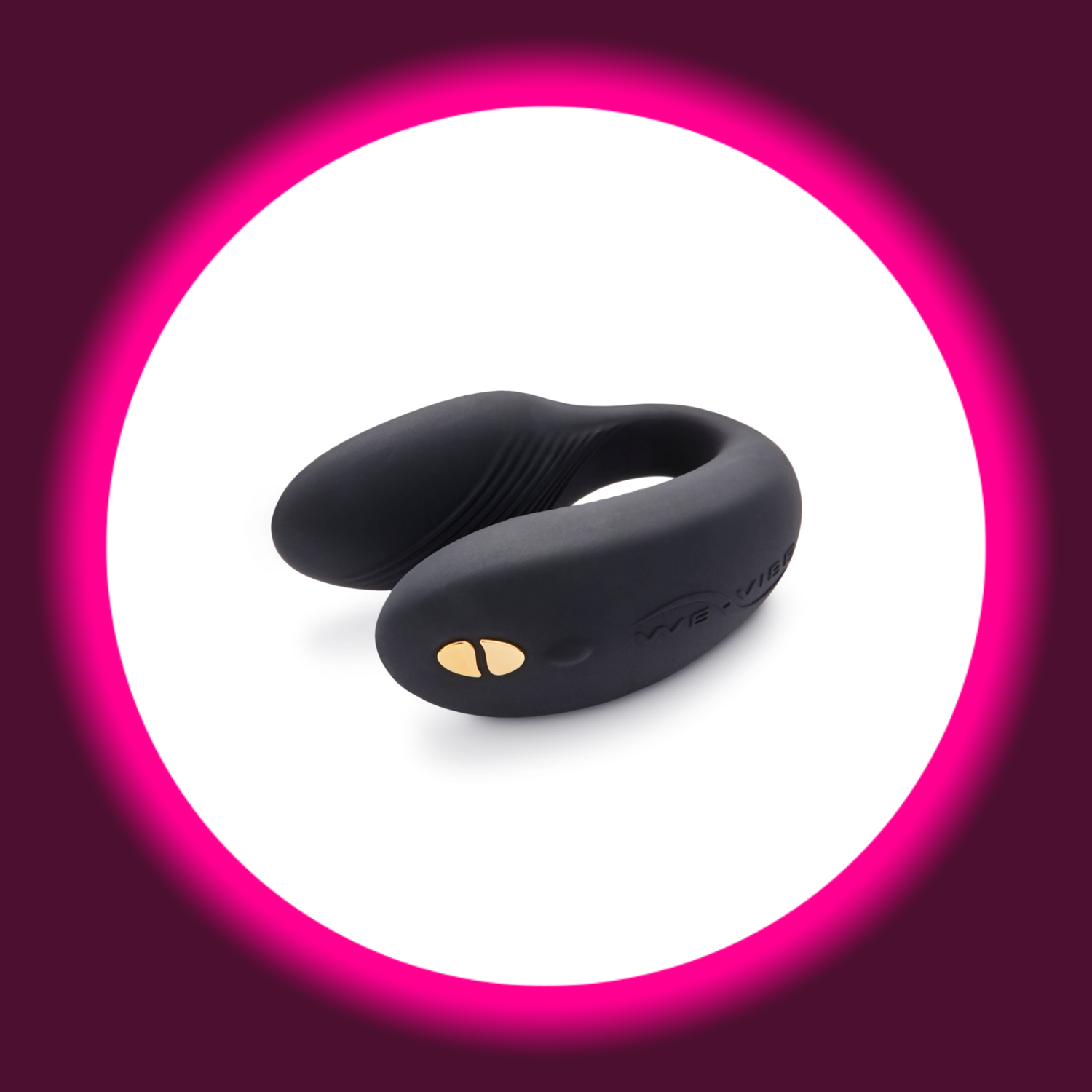 schwarzer Paarvibrator mit goldenem Detail, We Vibe Chorus
