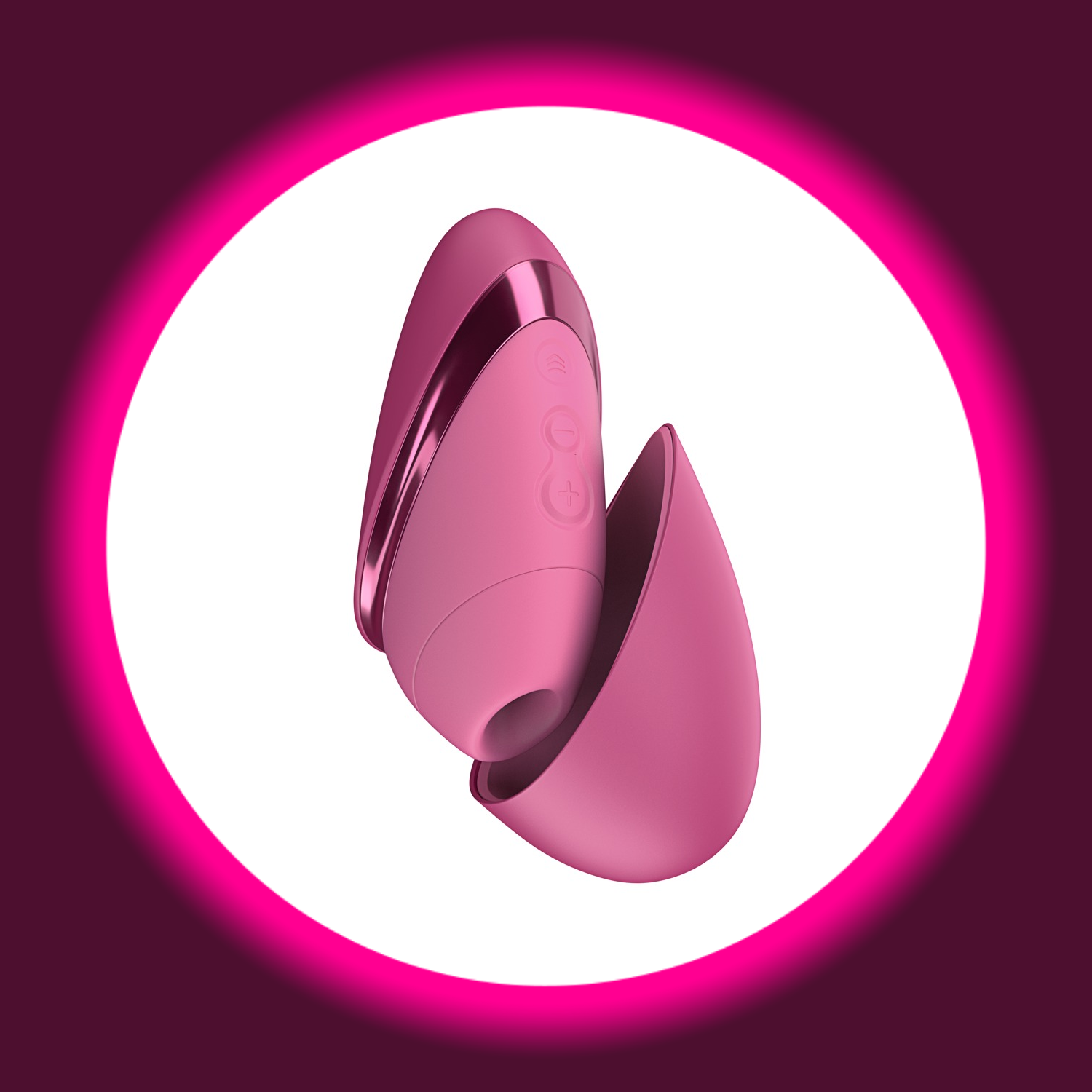 pinker kleiner Pulsator Next Liberty von Womanizer mit magnetischer Verschlusskappe
