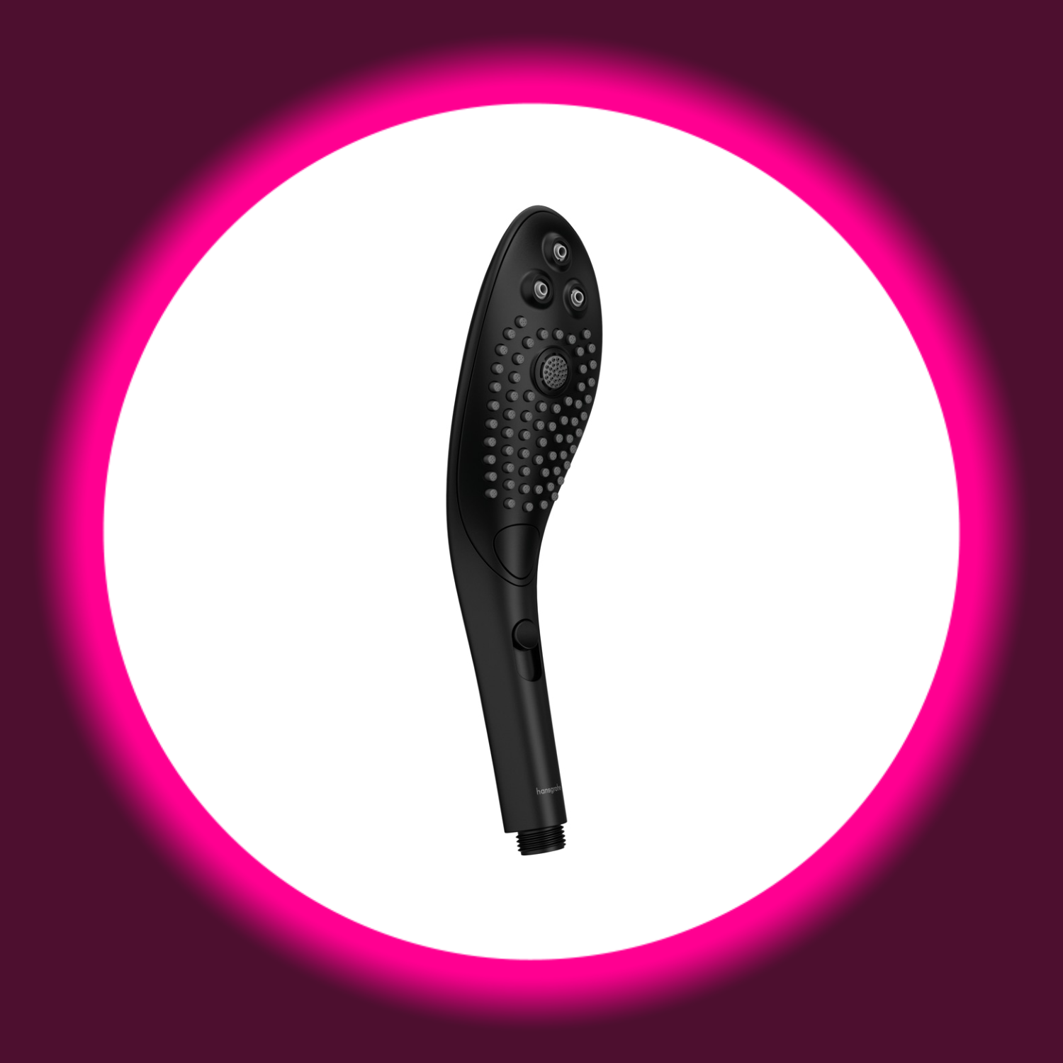 schwarzer Duschkopf mit Massagefunktion, Womanizer Wave