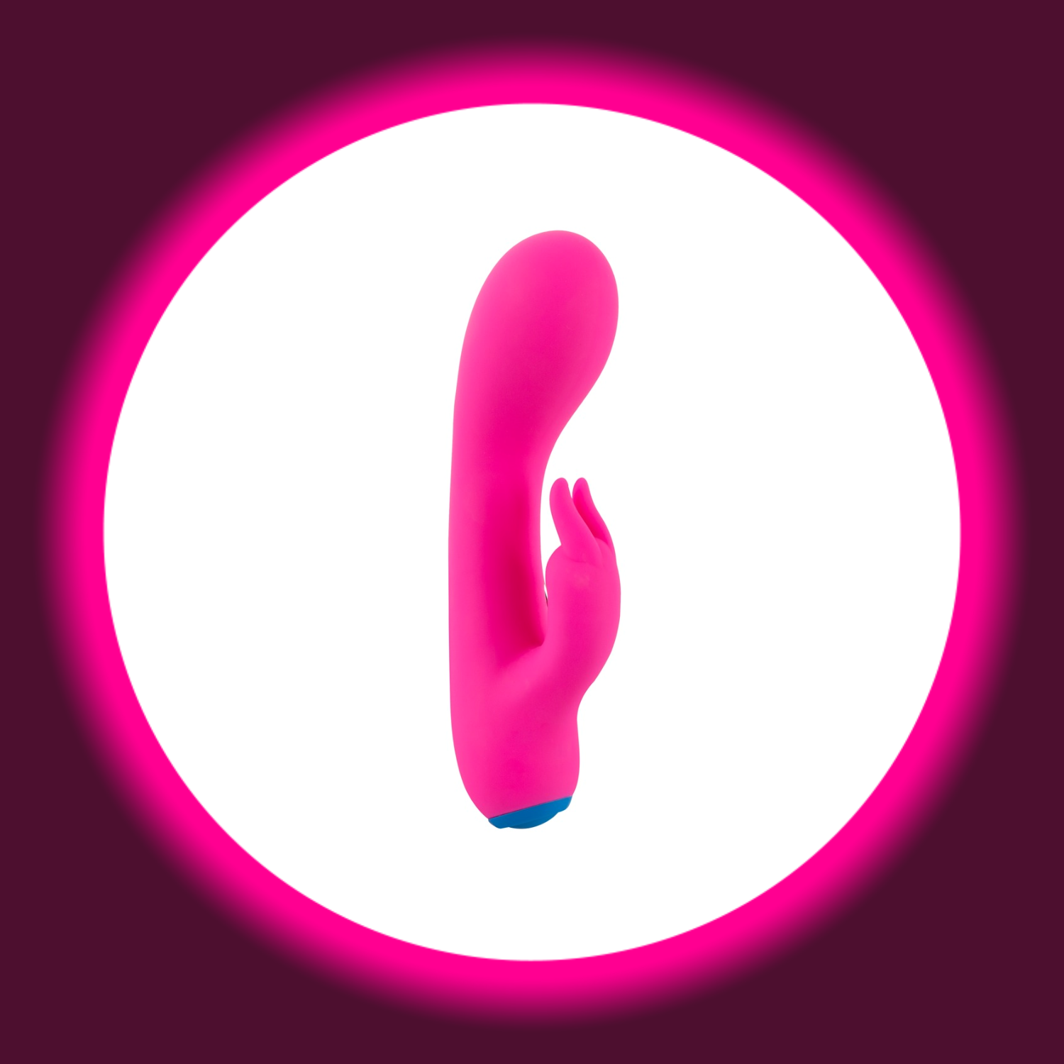 pinker Rabbitvibrator mit blauem Detail von You2Toys
