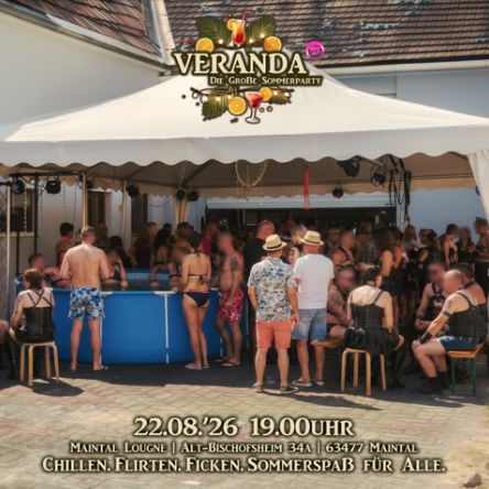 Eintrittskarten VERANDA Sommerparty 22.08.2026 Maintal